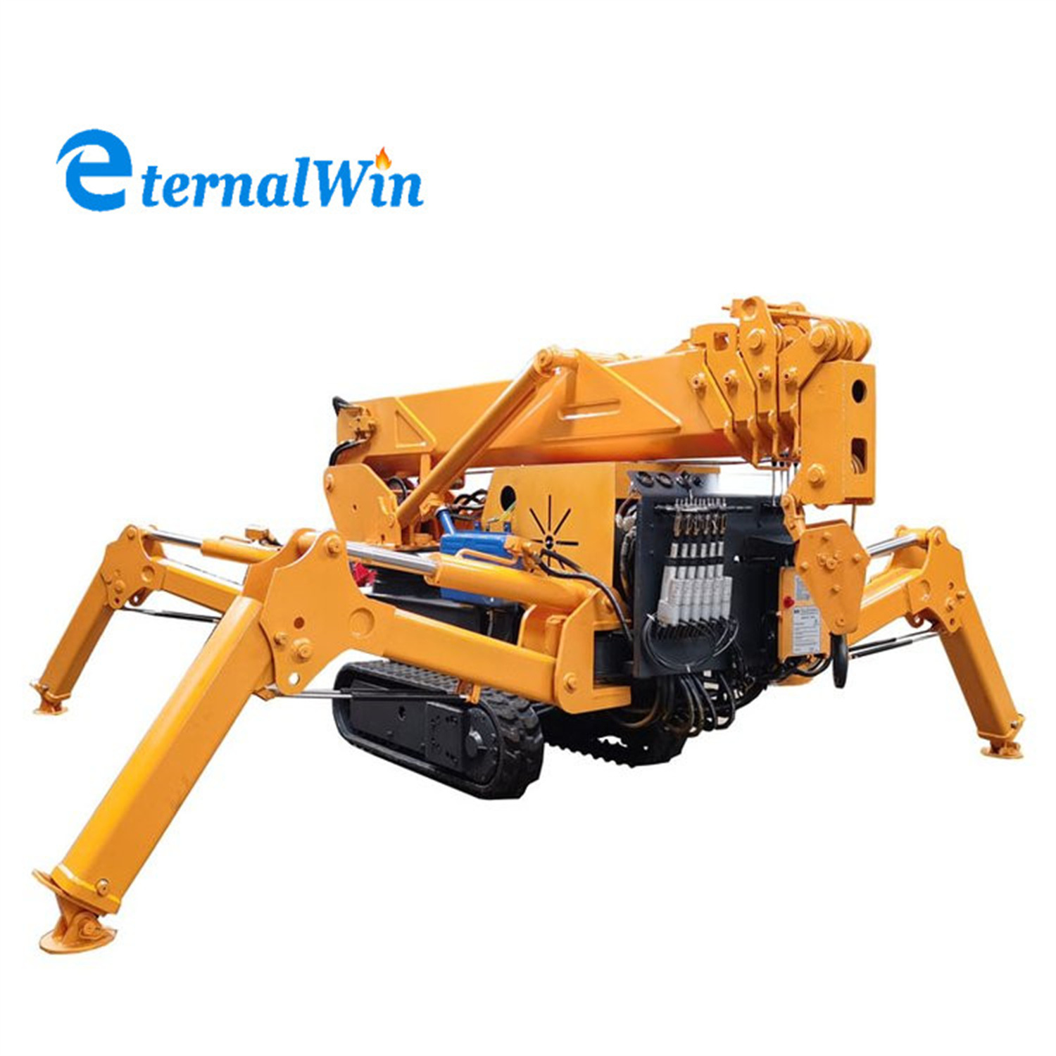 China New Construction Machinery Full Rotation Electric 9.5m Spider Crawler Construction Mini Hoist 3t Crane