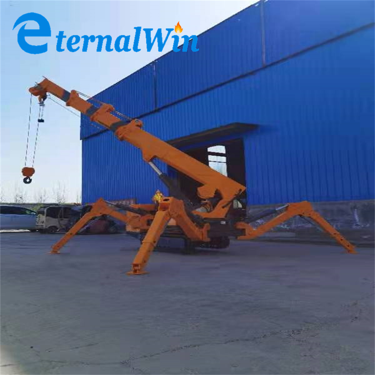 
                China proveedor 3ton araña crawler crane con cesta para Manlift
            