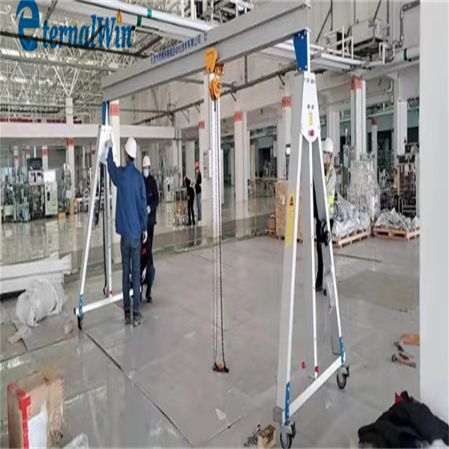 China 
                China Leverancier kleine draagbare aluminium gantry Crane tekening
             leverancier