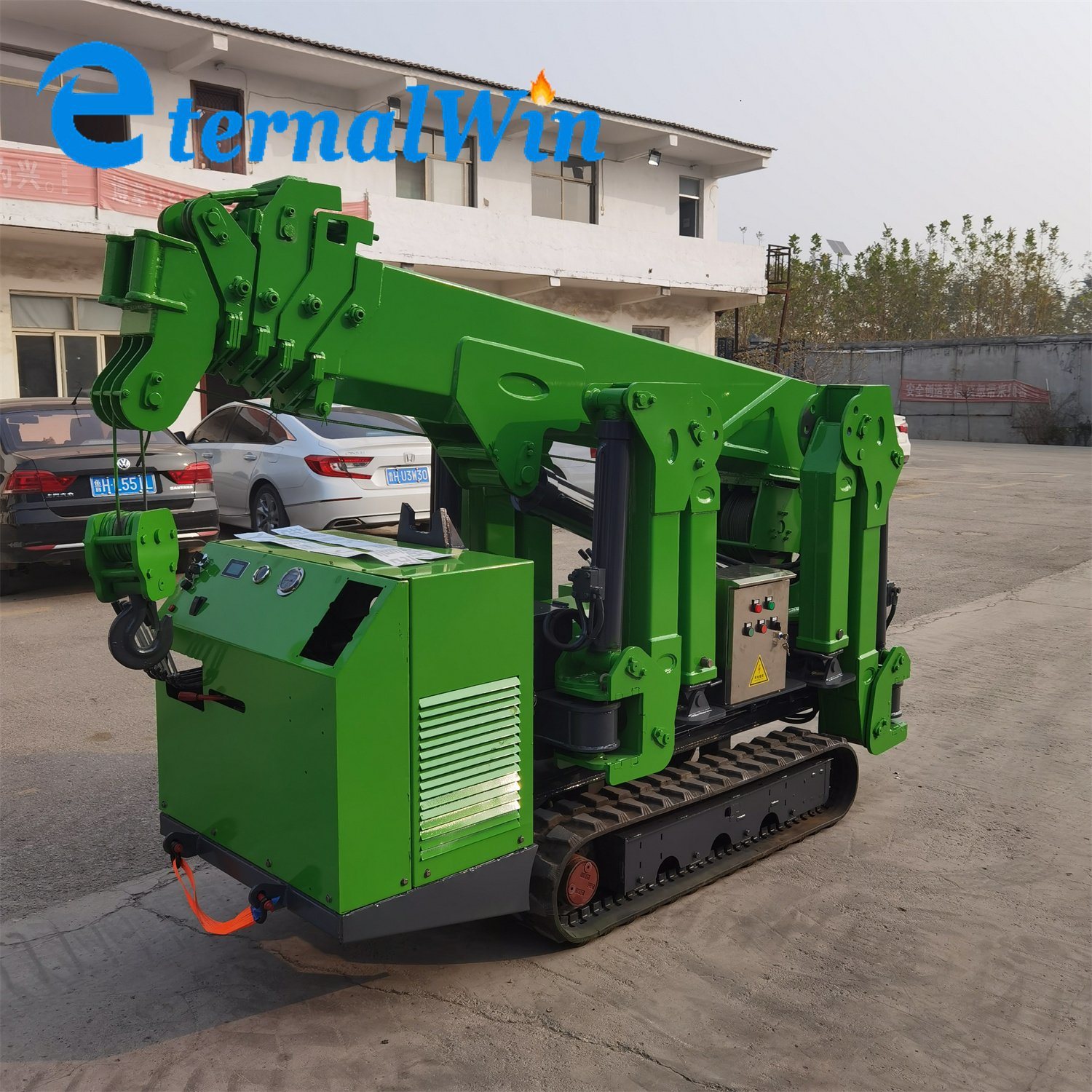 
                Chinese Factory Price Mini Lifting Spider Crane 3 ton Mini Spin Crane Movable Crawler Type Spider Crawler Crane
            