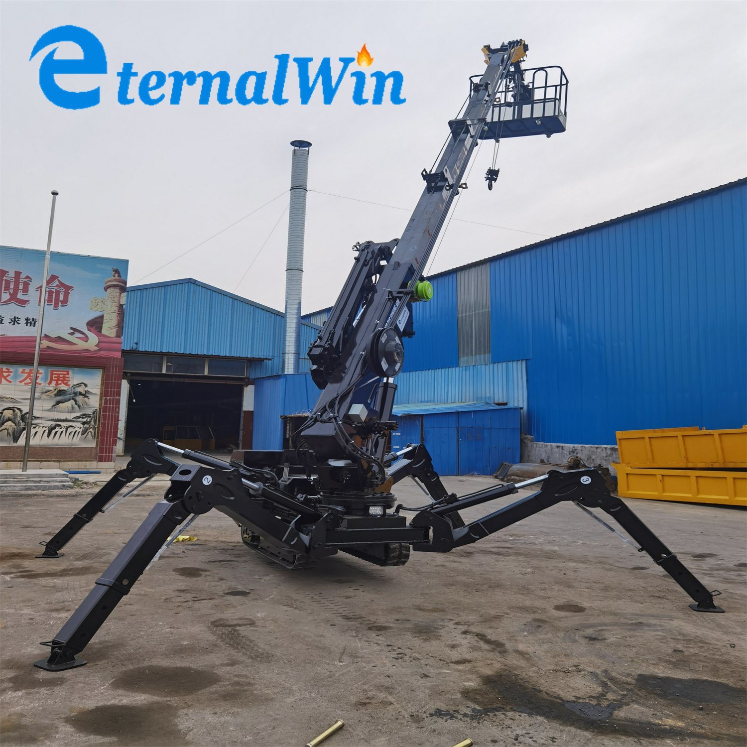 Chinese Manufacturer Mini Spider Crawler Mobile Crane with CE Certificate for Sale