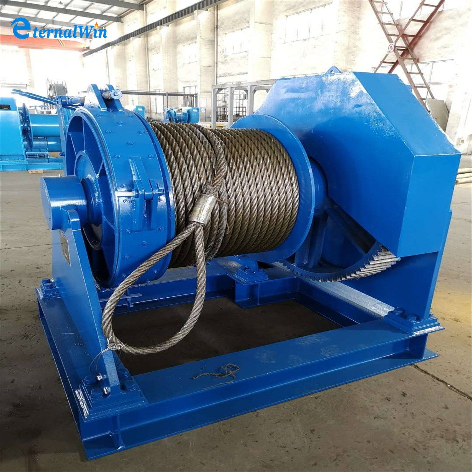 Chinese Supplier Eternalwin Marine/Boat 100 Ton Hydraulic Towing Winch High Speed Towing Windlass Mooring Winch for Boat