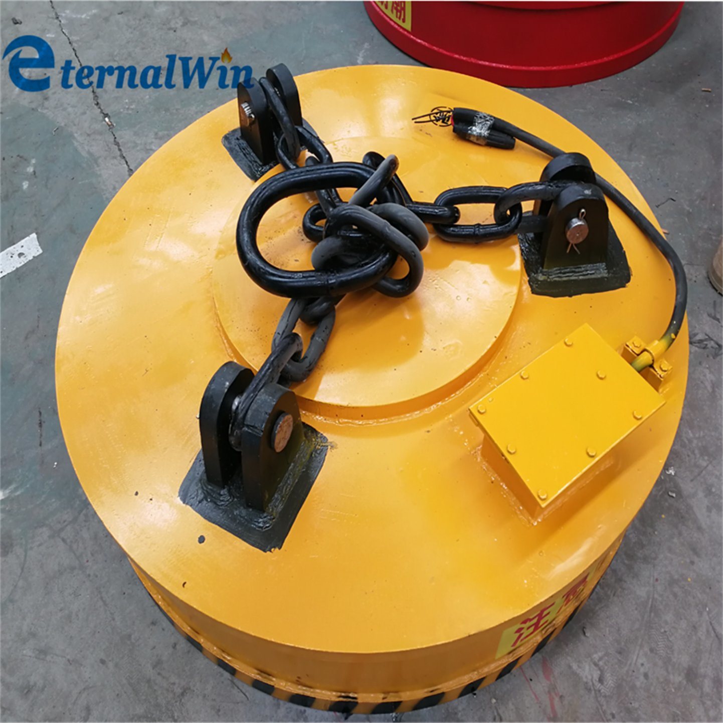 Circular Electromagnet Excavator 1 Ton Overhead Crane Magnet Gantry Crane Magnets for Steel