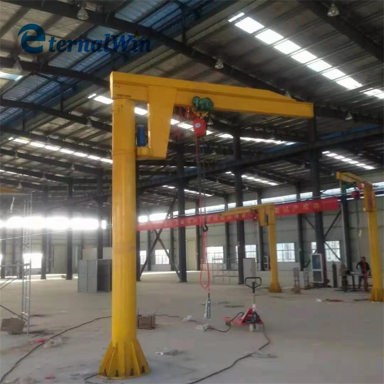 Column-Mounted Slewing Jib Crane Pillar Jib Crane for Workshop Lifting and Processing Heavy Products