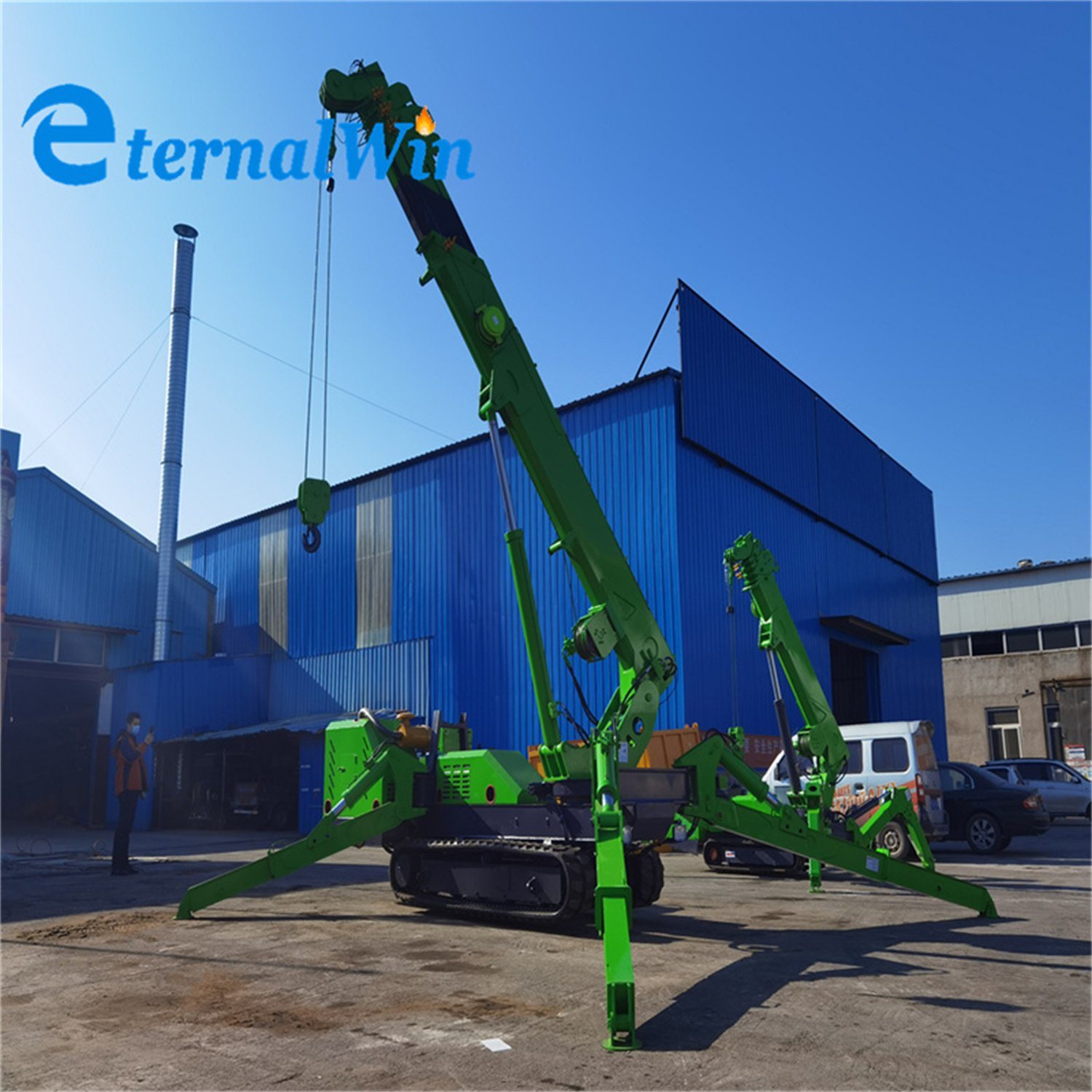 China 
                Competitive Price Mini Foldable Crane Crawler Spider Crane
             Lieferant