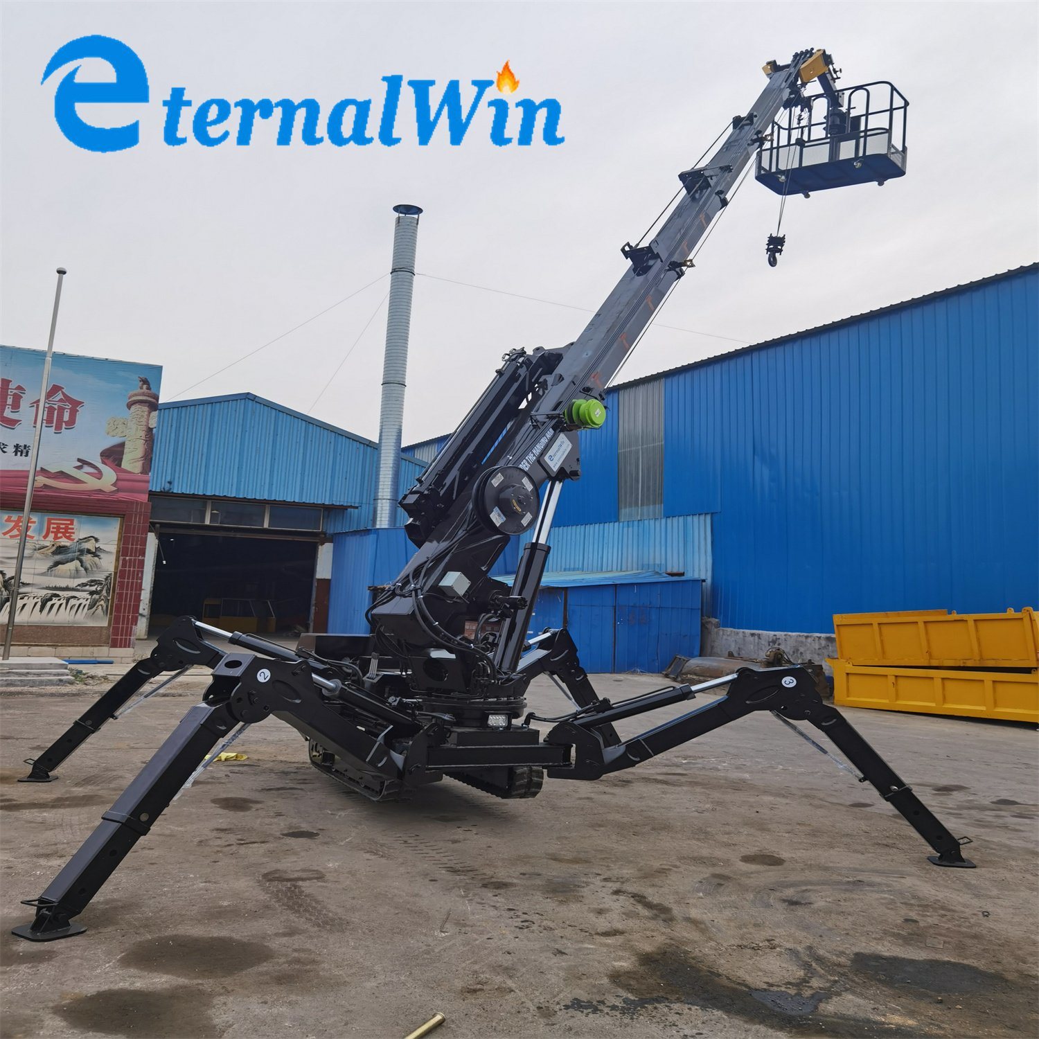 Construction Crane 3 Ton Mini Crawler Spider Crane Manufacture