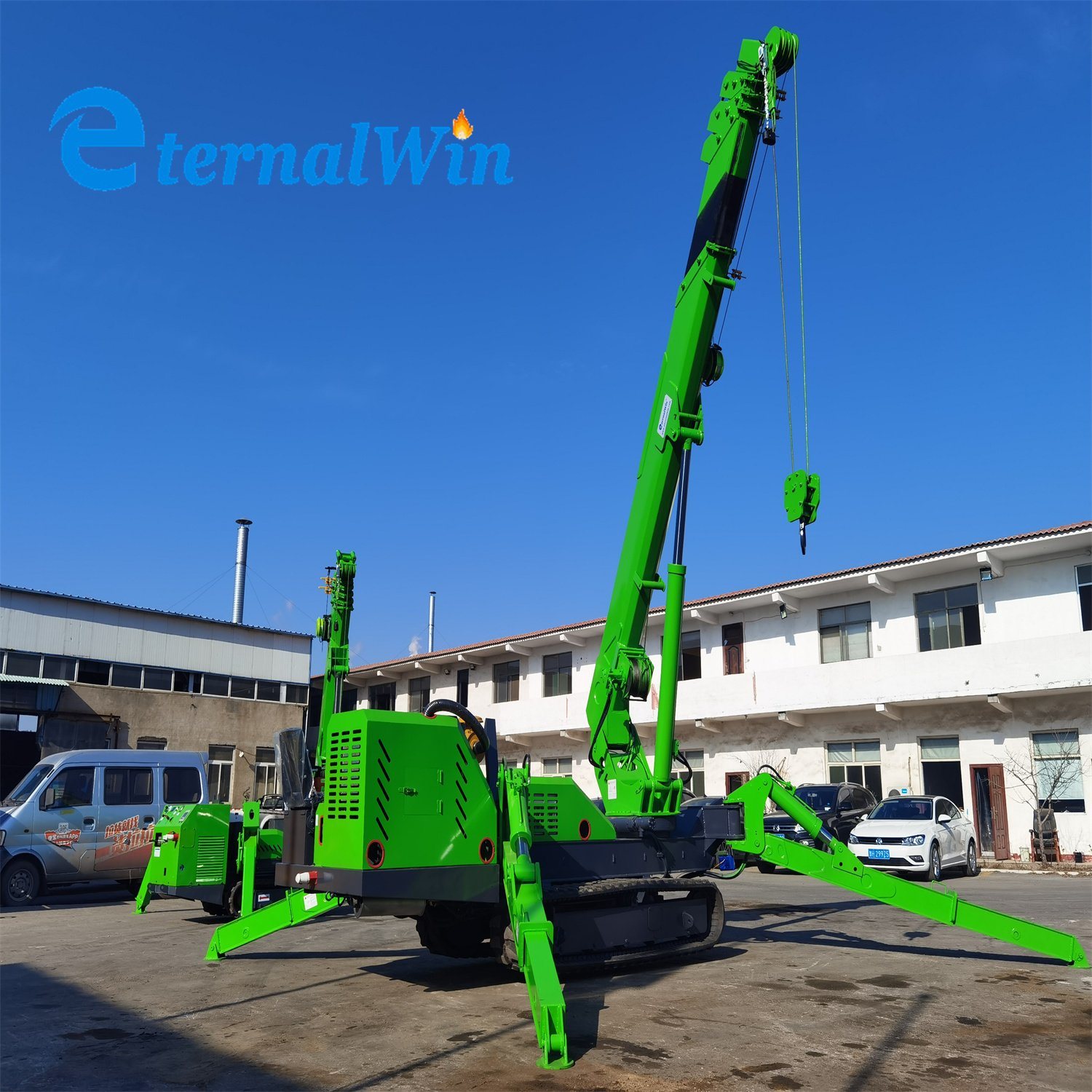 Crawler Crane Hydraulic Telescopic Spider Crane Miniature Electric Lifter for Construction