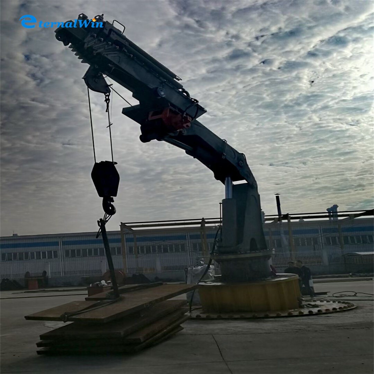 China 
                Deck Crane Marine Ship Hydraulic Telescoping Knuckle Offshore Port Crane for Sale
             supplier