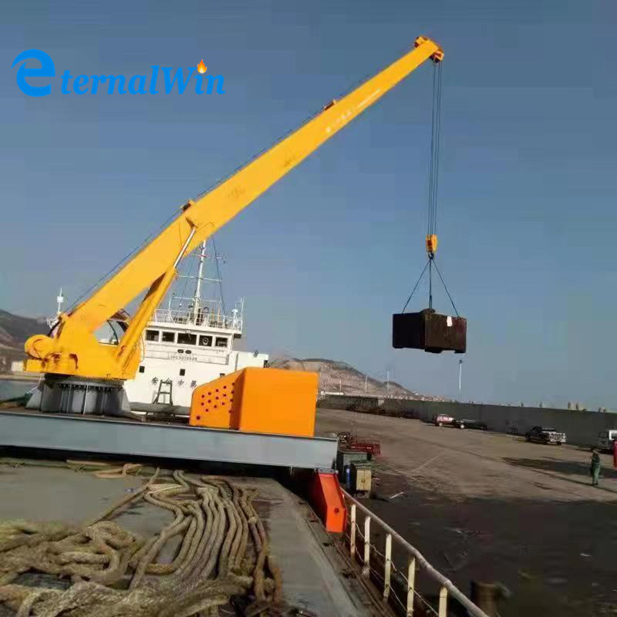 
                Diesel or Electric Hydraulic Ship Deck Boat Dock Davit Crane
            