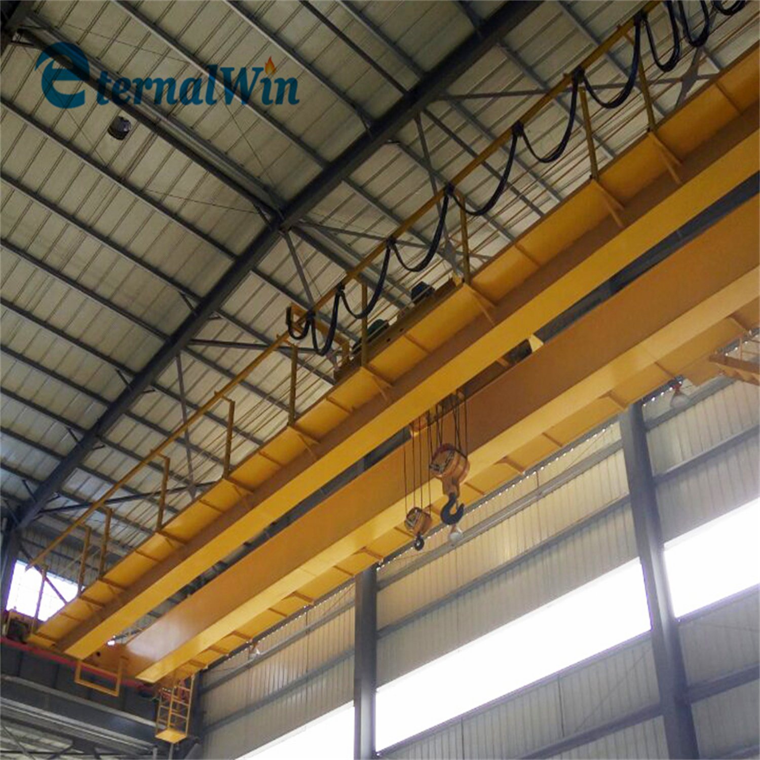 Double Speed Single Girder Overhead Crane 15 Ton for Prefabricated Building Factory