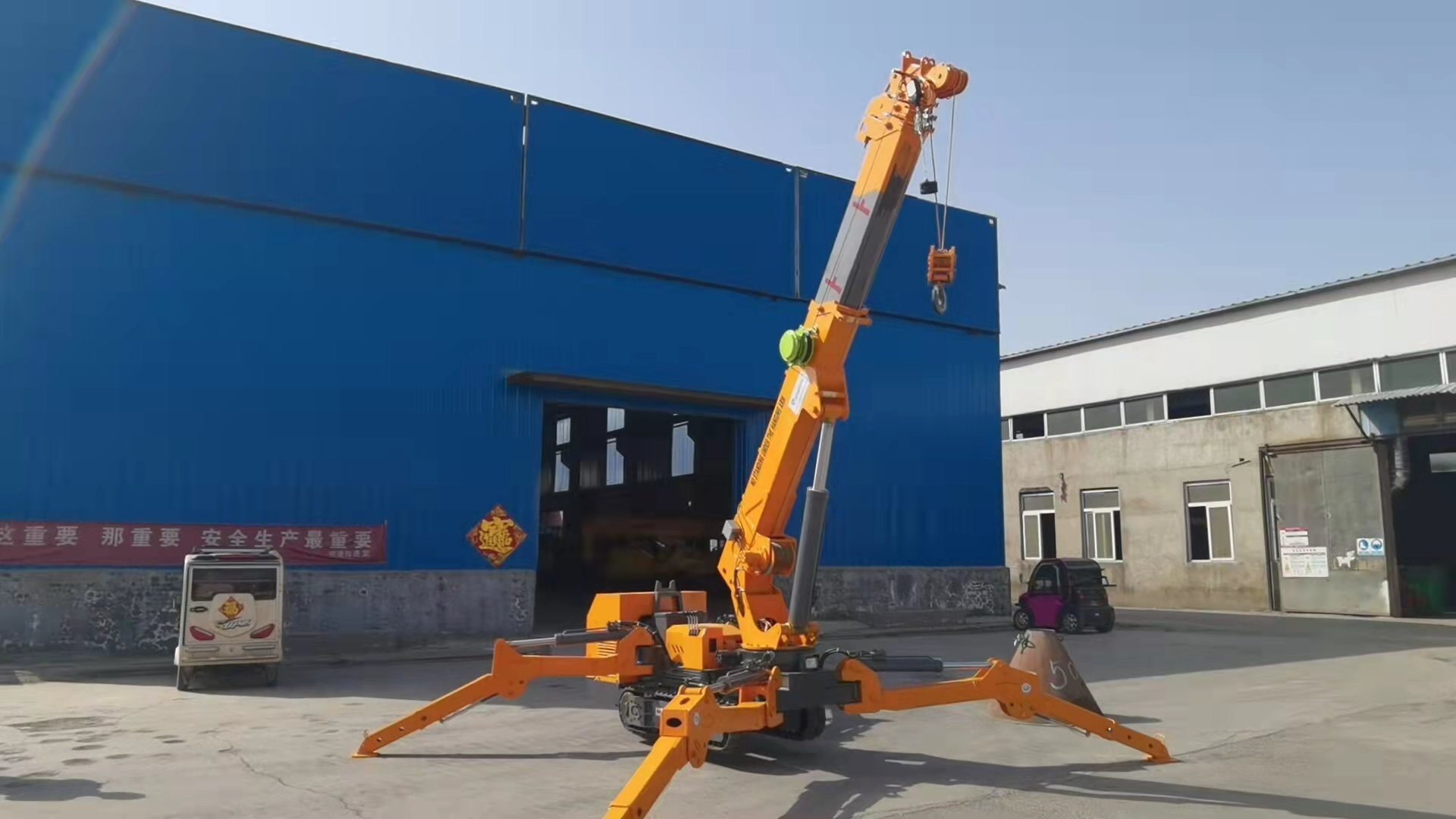 Dual Powers Diesel & Electric Motor Drive Spider Crane