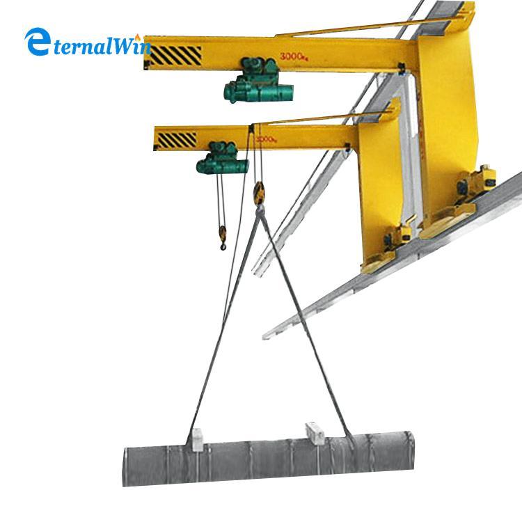 
                Electric Hoist Travelling 5 Ton Wall Mounted Bracket Slewing Jib Crane with Anti Derailment Device
            