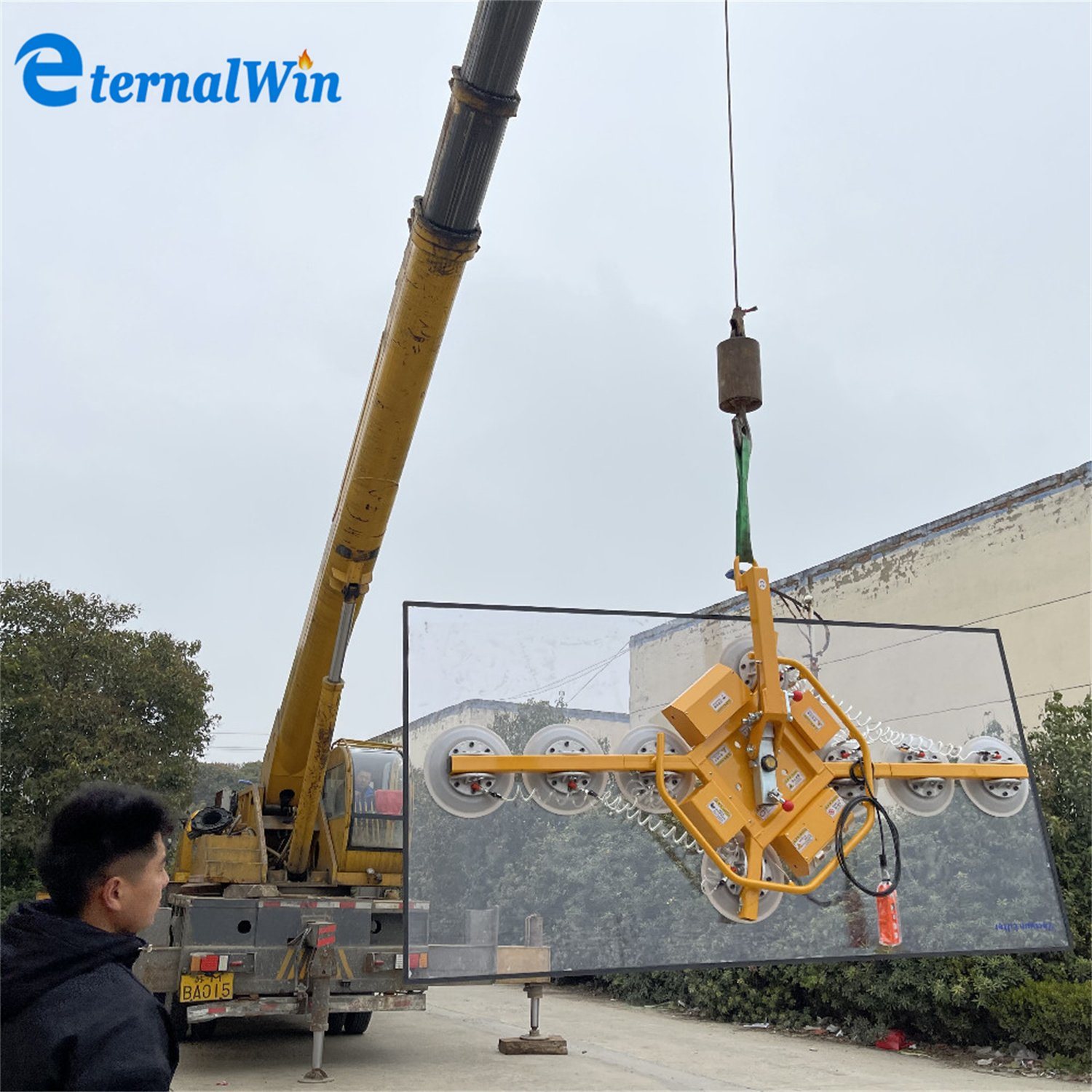 Electric Vacuum Glass Suction Lifter Glass Transport Vacuum Lifter