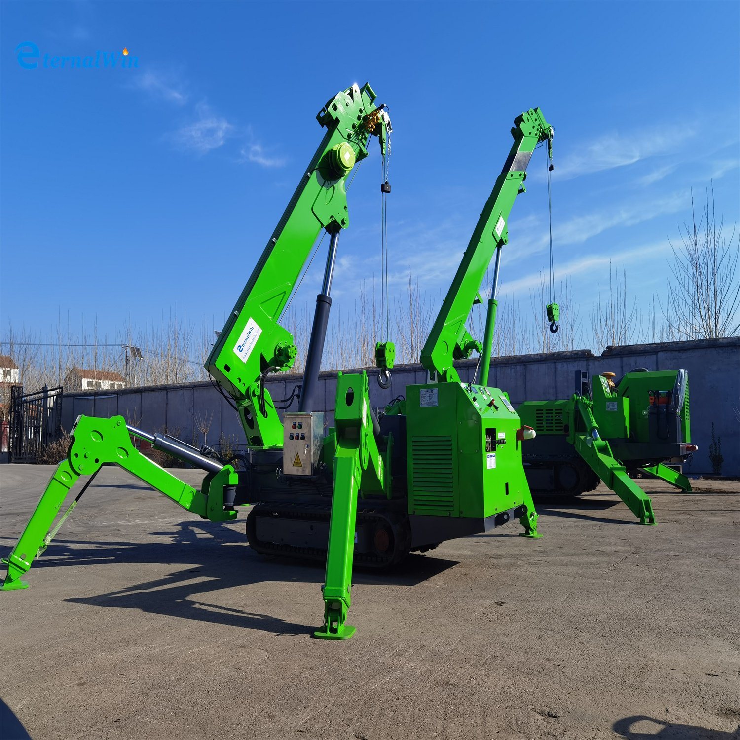 Eternalwin 3tons Hydraulic Lifting Equipment Spider Crane for USA Construction Works