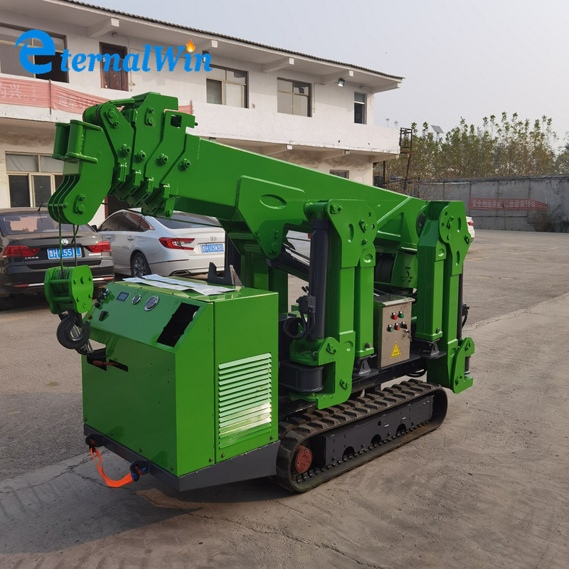 Eternalwin Ew3.0 3tons Hydraulic Lifting Equipment Crawler Spider Crane for Construction Works