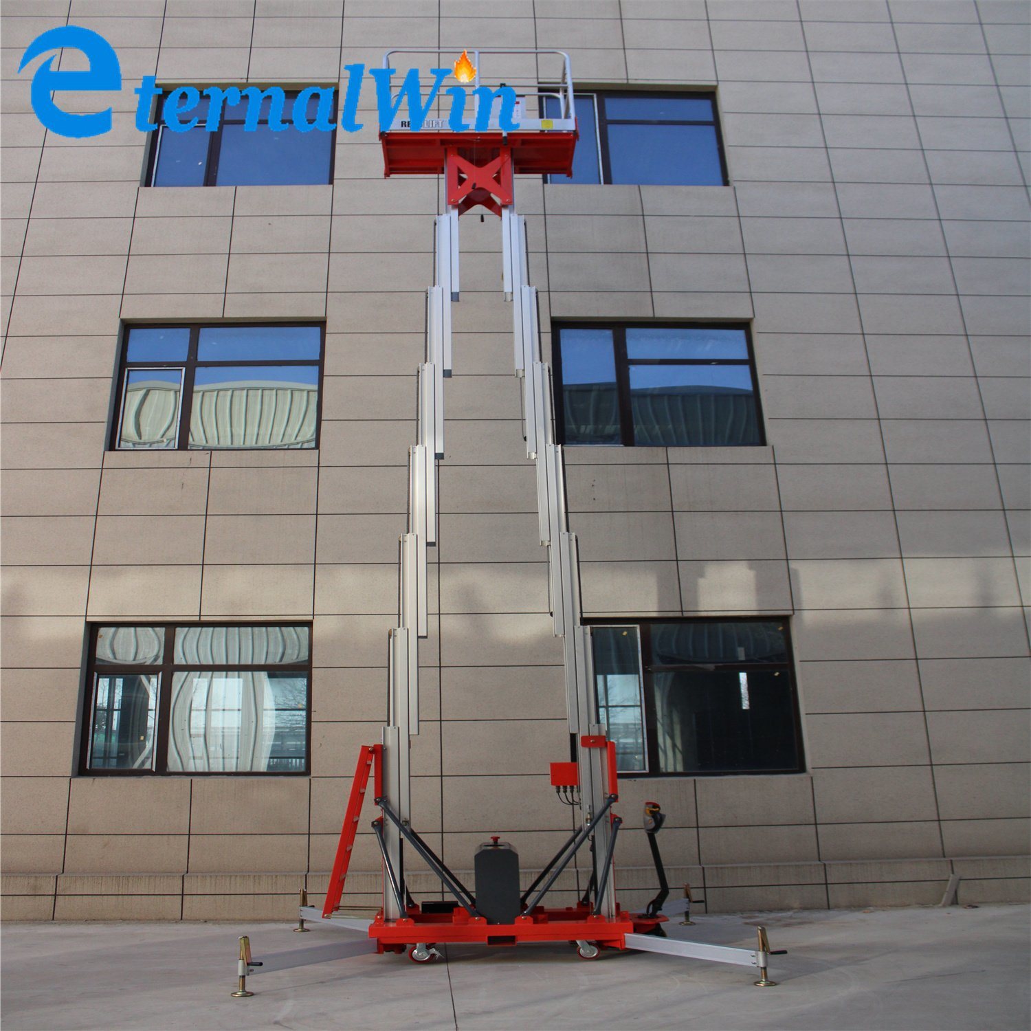 Eternalwin Portable Move Vertical Single or Double Mast Lift Vertical Lift for Aerial Working