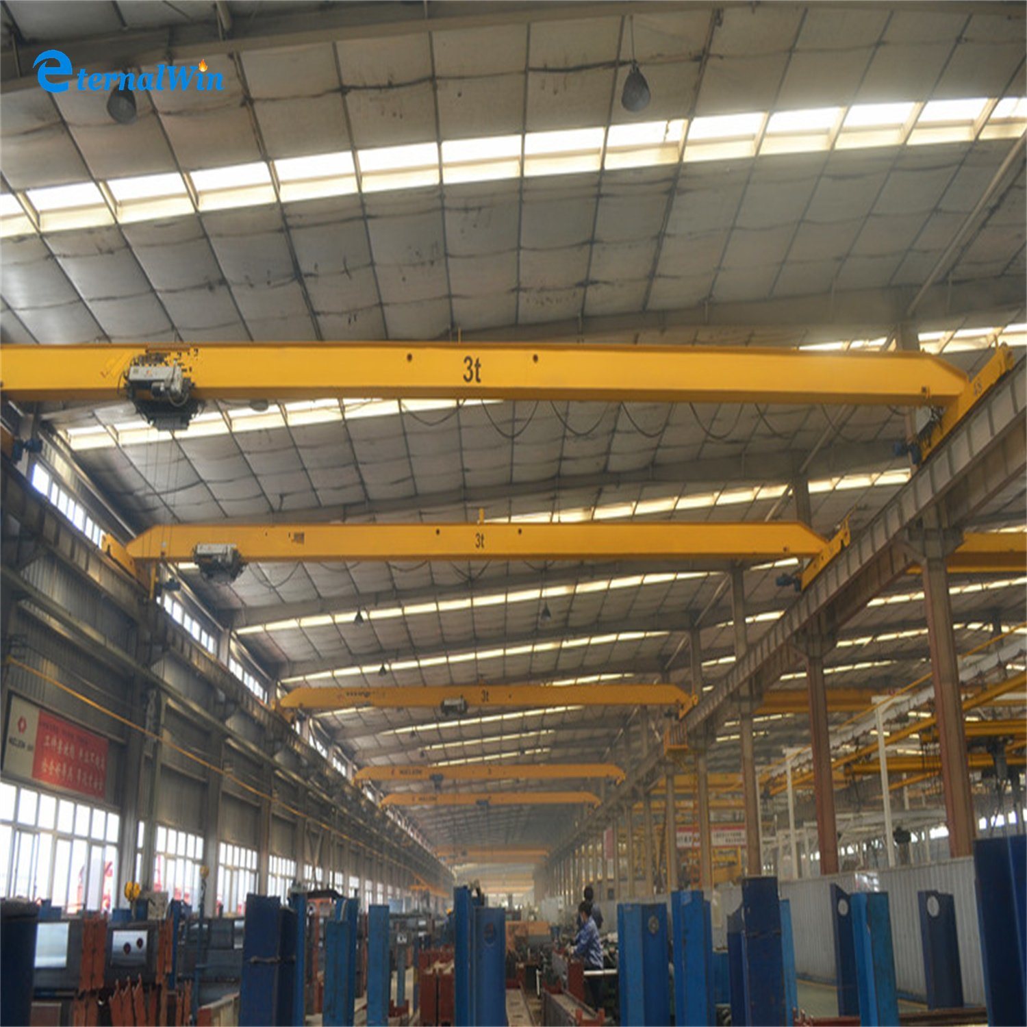 European Style New Technology Single Girder Electric Hoist Overhead Bridge Crane 10ton with Hoist