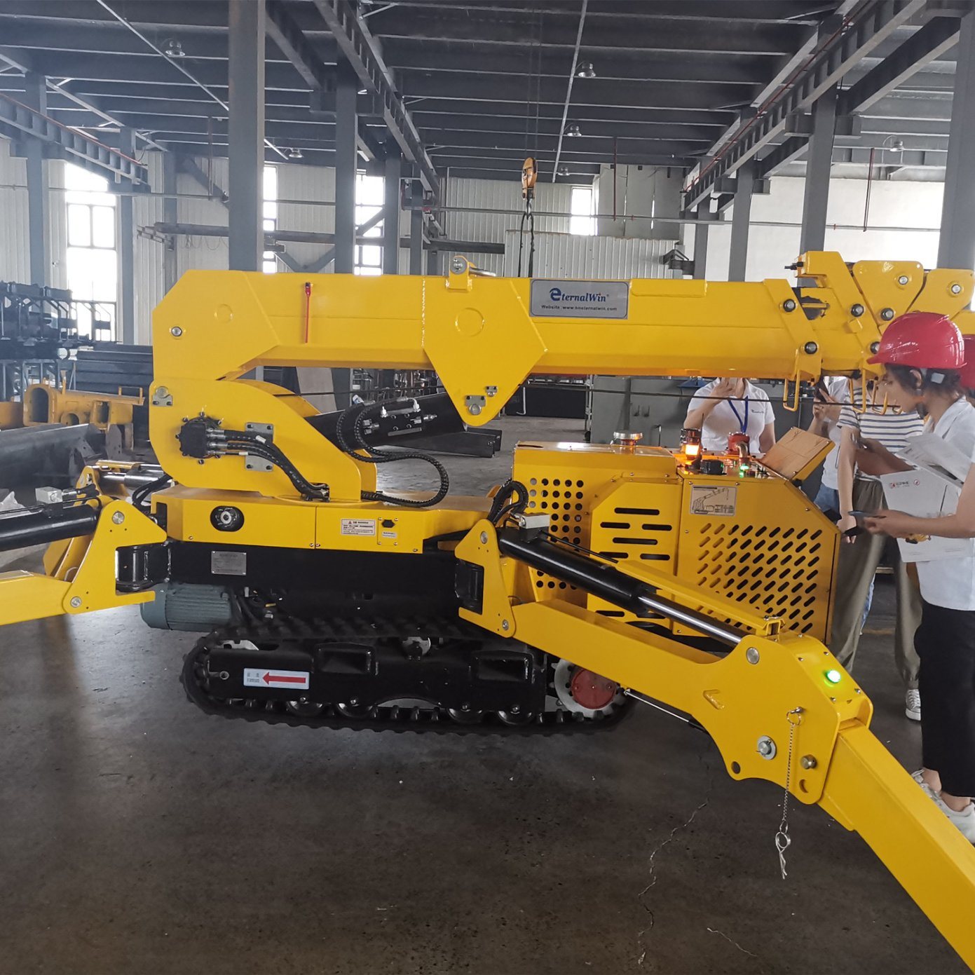 Ew3.0 3t Mobile Lifting Machinery Spider Crawler Crane for Canada Construction Works