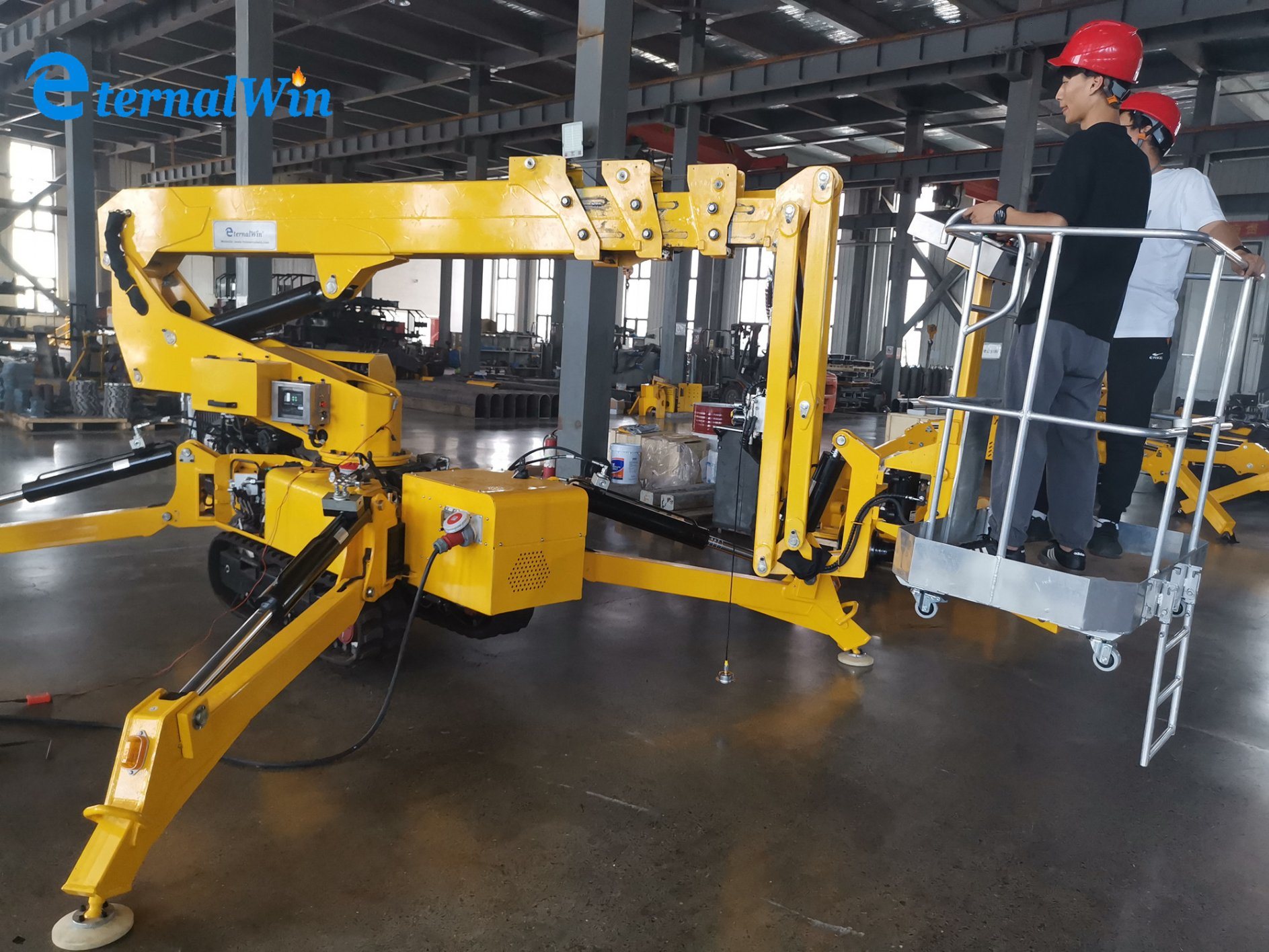 Factory Clawler Spider Crane for Sale with Extended Jib & Cabin