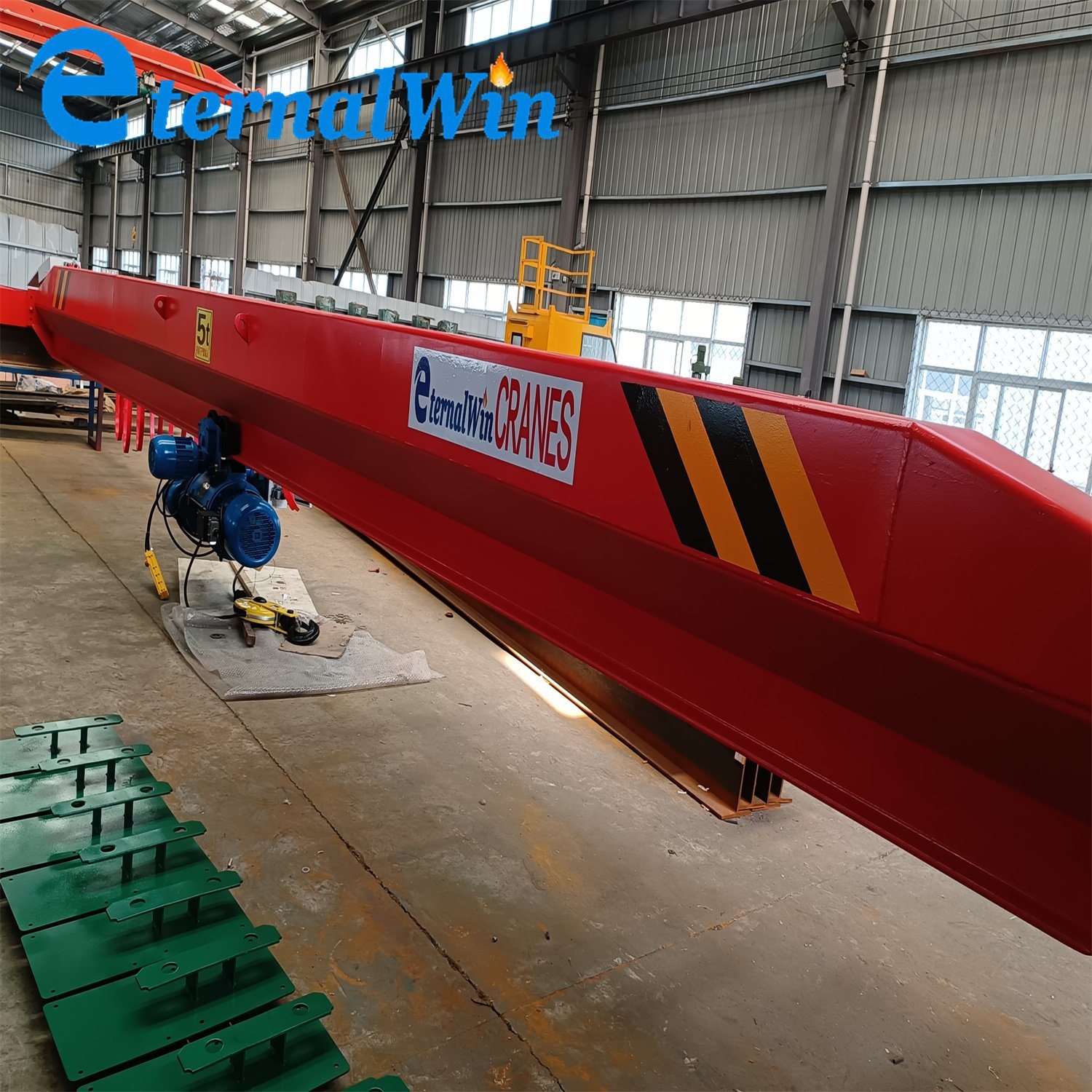 China 
                Factory Direct Sales Europees 3 ton 5 ton 10 ton Bediening op afstand enkele Girder Bridge kraan
             leverancier
