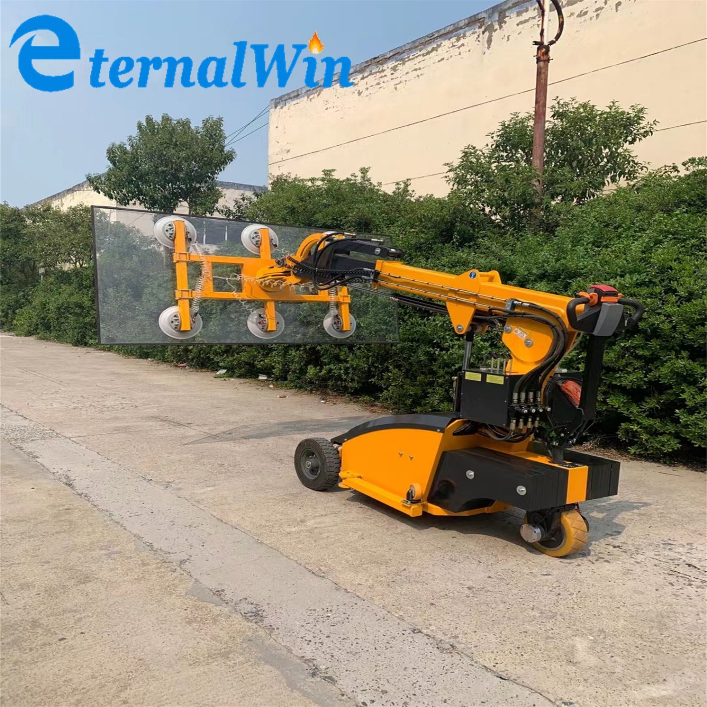 Factory Direct Sales Robot Glazing Lifter Durable Use Strong Rubber Plate Vacuum Electric Glass Lifter