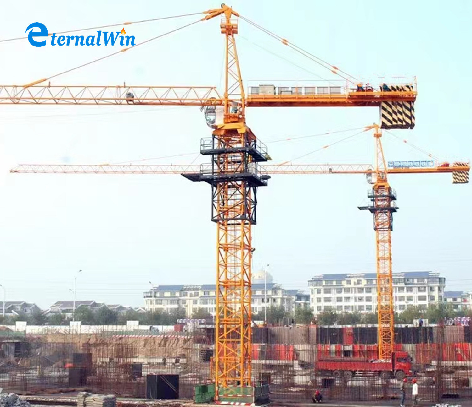 Flat-Top Topless Construction Lifting Machine Industrial Tower Crane 5t-300t