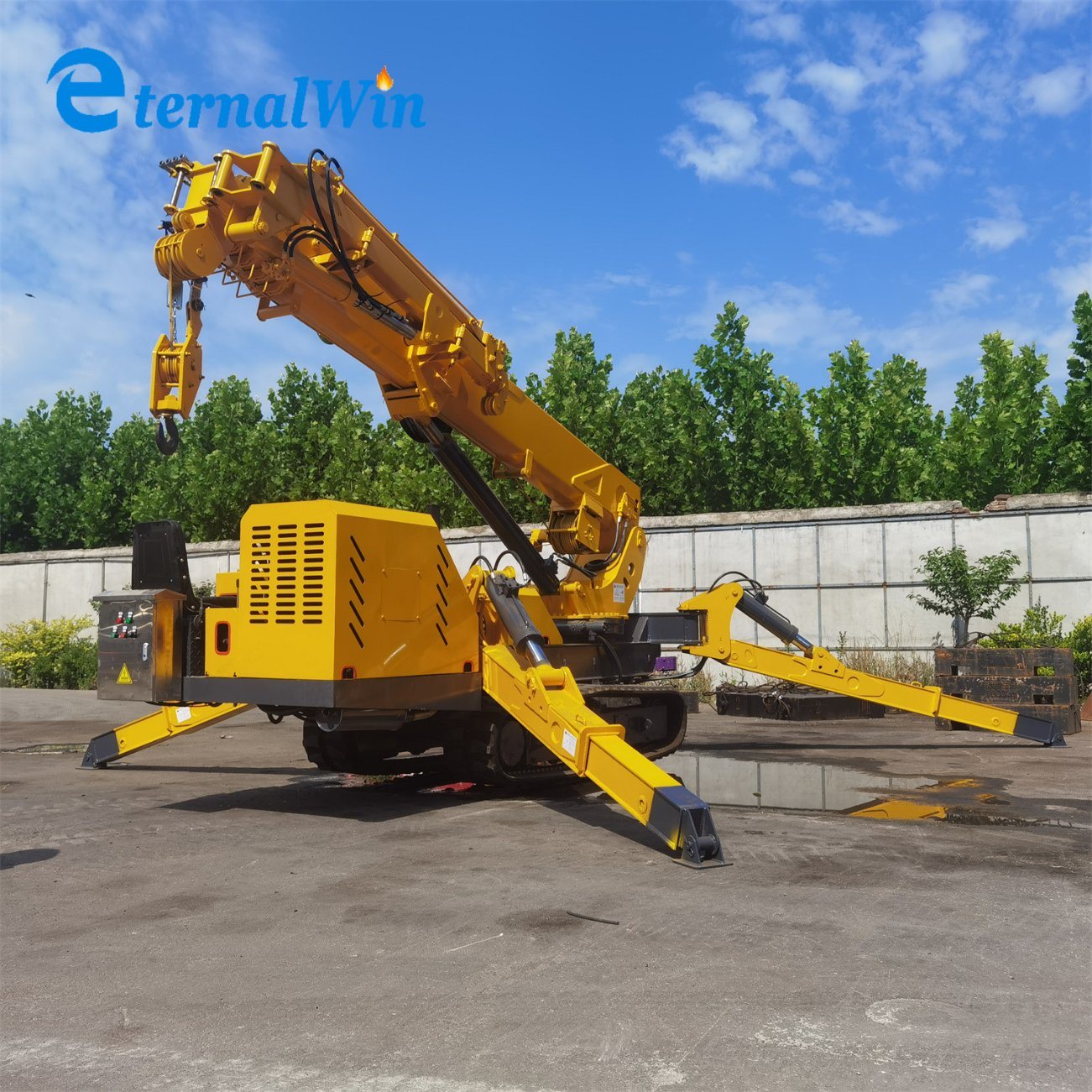 Foldable 5 Ton Heavy Duty Lift Cranes 5t Mini Crawler Spider Crane with Low Price