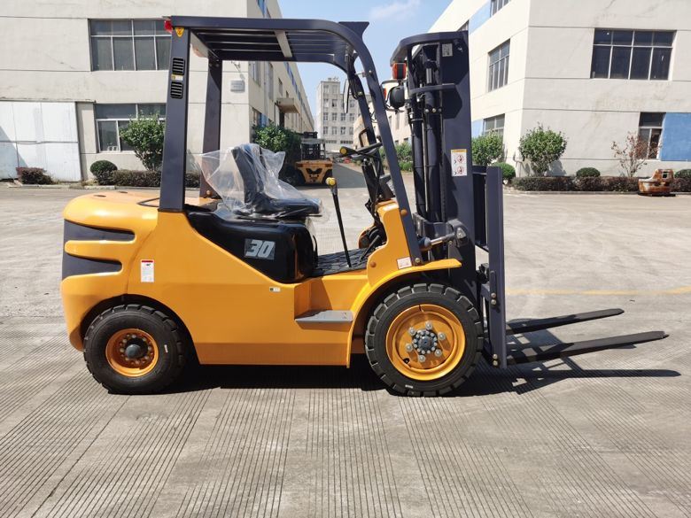 Forklifts Used in Recycling Operations for Unloading The Recycling Trucks