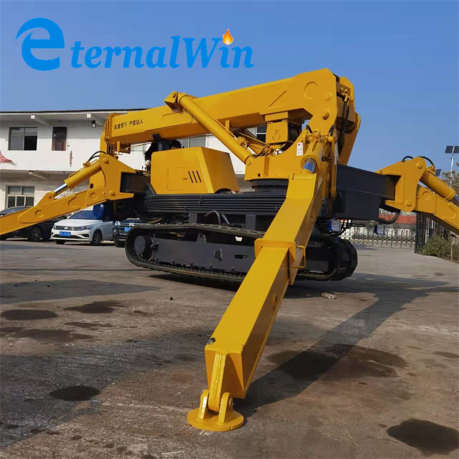 
                Free Shipping CE Approved Small Crawler Super Mini Crane 360 Degree 9.7m 3 Tons Foldable Mini Spider Crawler Crane for Sale
            