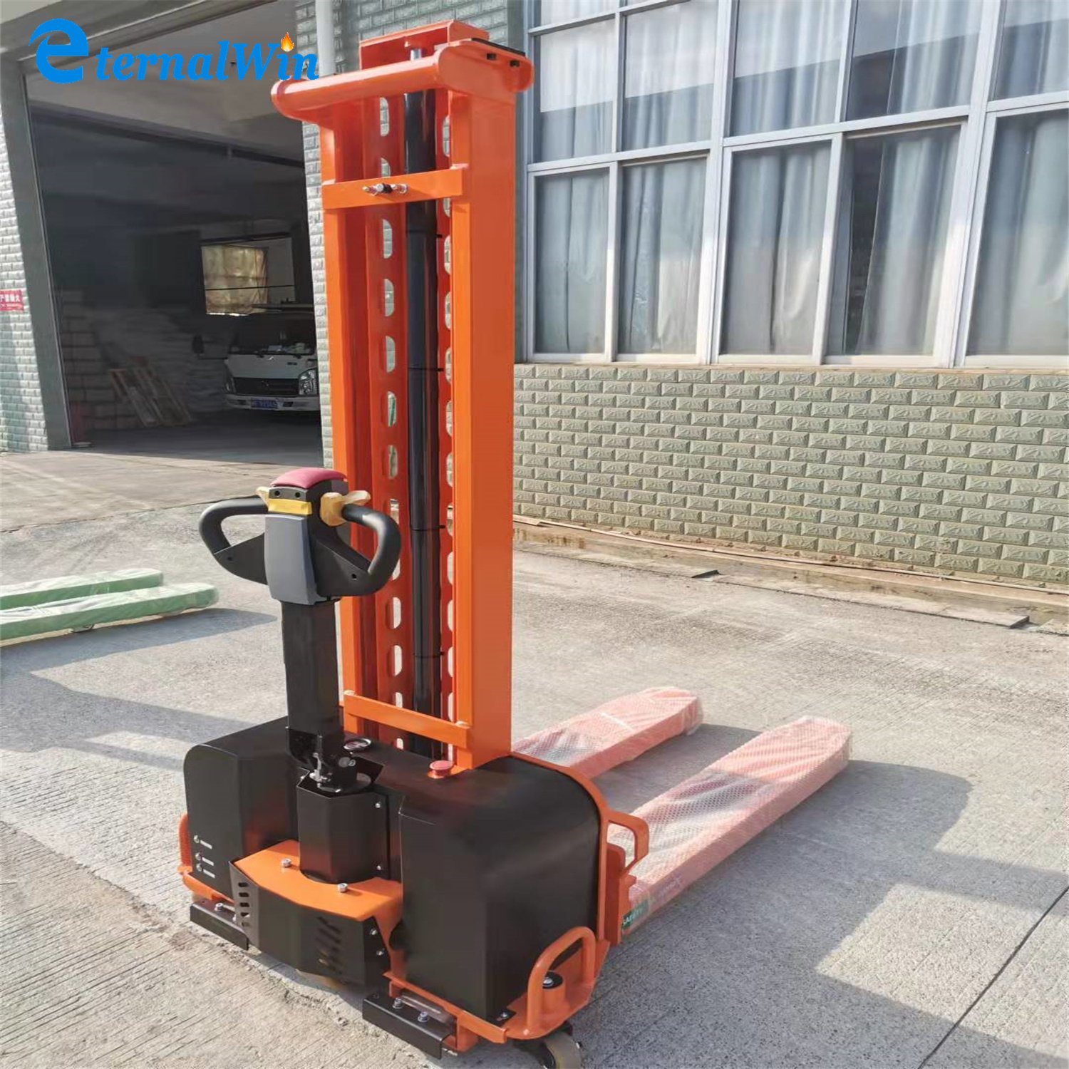 Full Electric Stacker Forklift 1t 1.5t 2t Electric Pallet Truck for Warehouse and Container