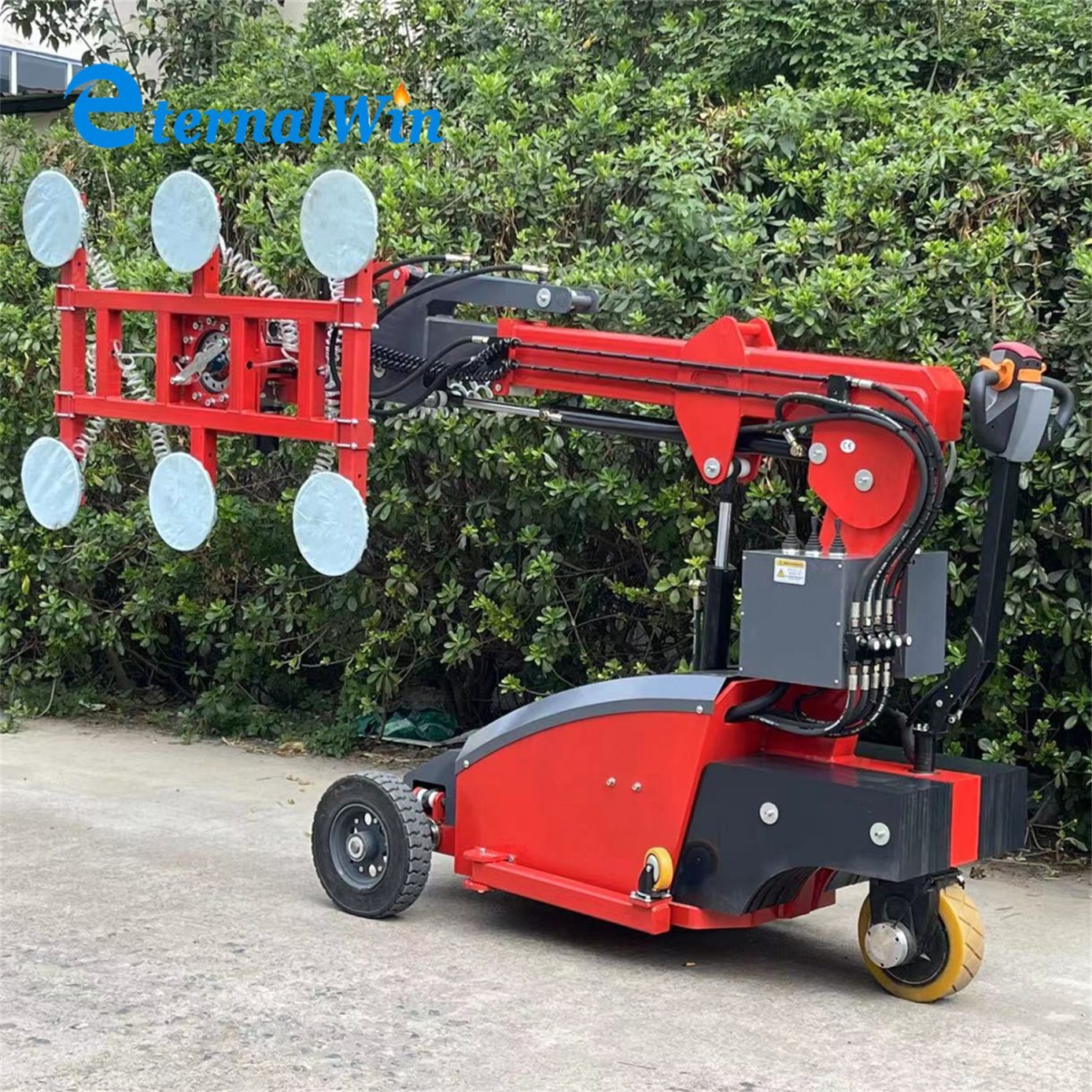 
                Maquinaria de instalación de vidrio eléctrico succión de vidrio Equipo de elevación vacío Sucker Elevador de robot
            