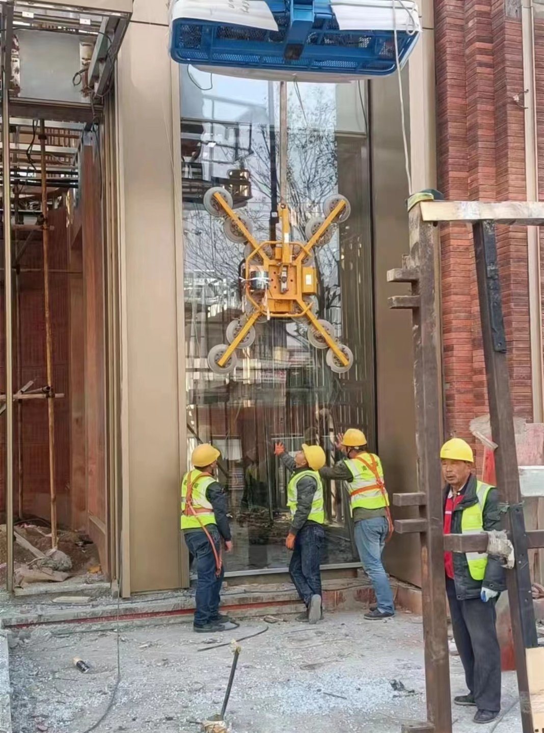 China 
                Elevador de vacío de vidrio equipos de elevación Ventosa de cristal de vidrio
             proveedor