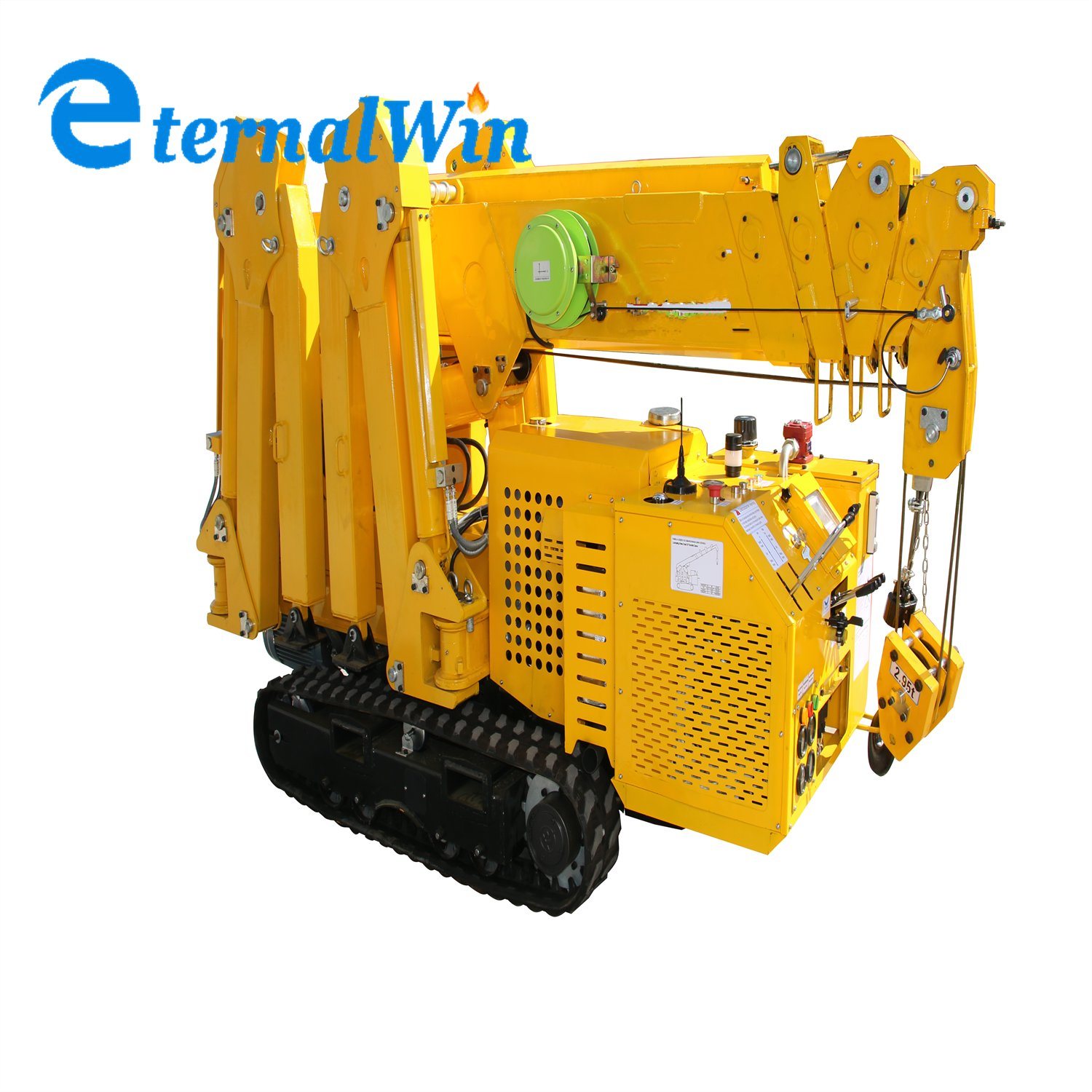 China 
                Zware uitvoering 5 ton 8 ton mini-rupstractor mobiele Spider Crane Voor Promotie
             leverancier