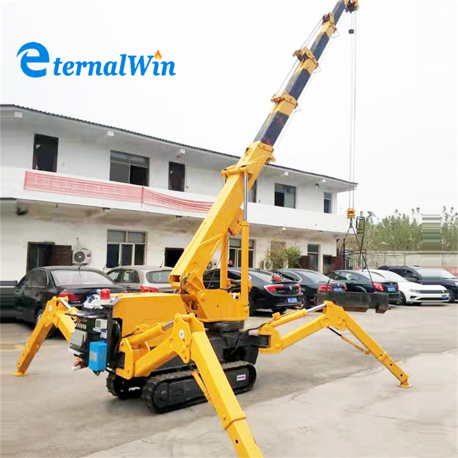 China 
                Heavy Duty 5ton Mini Crawler Crane / Spider Crane Prijs Te koop
             leverancier