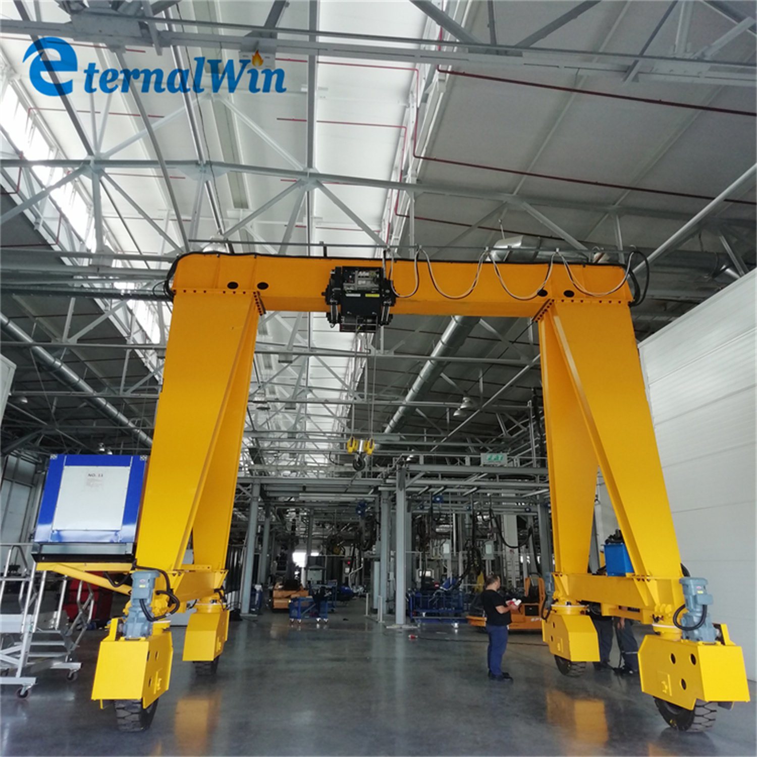 Heavy Duty Rubber Tyre Lifting Container Gantry Crane Rtg