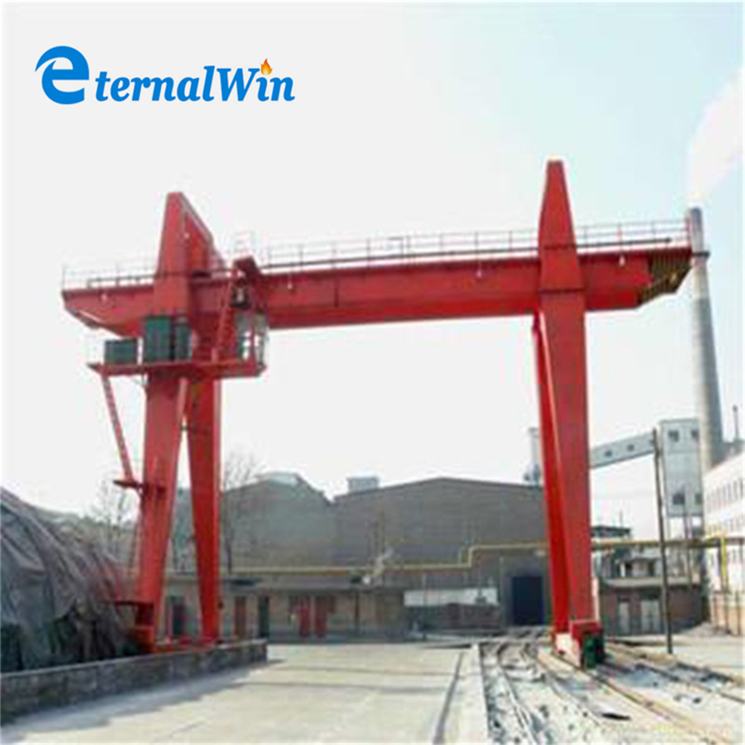 Китай 
                Высококачественная двухлучевая кабина с управлением U-образным электрорельса Track козловой кран (направление)
             поставщик