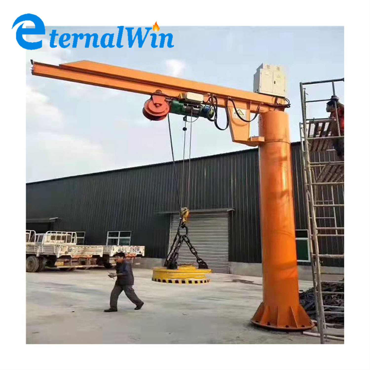 High Quality New Style Cantilever 360 Degree Rotation Floor Mounted Jib Crane 2ton