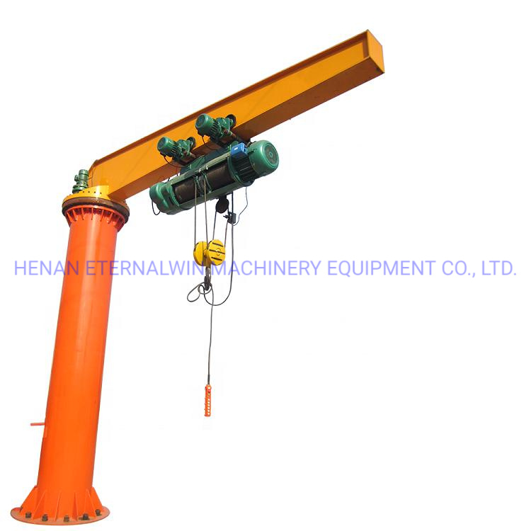 High Strength Free Rotation Electric Jib Crane for Material Transfer