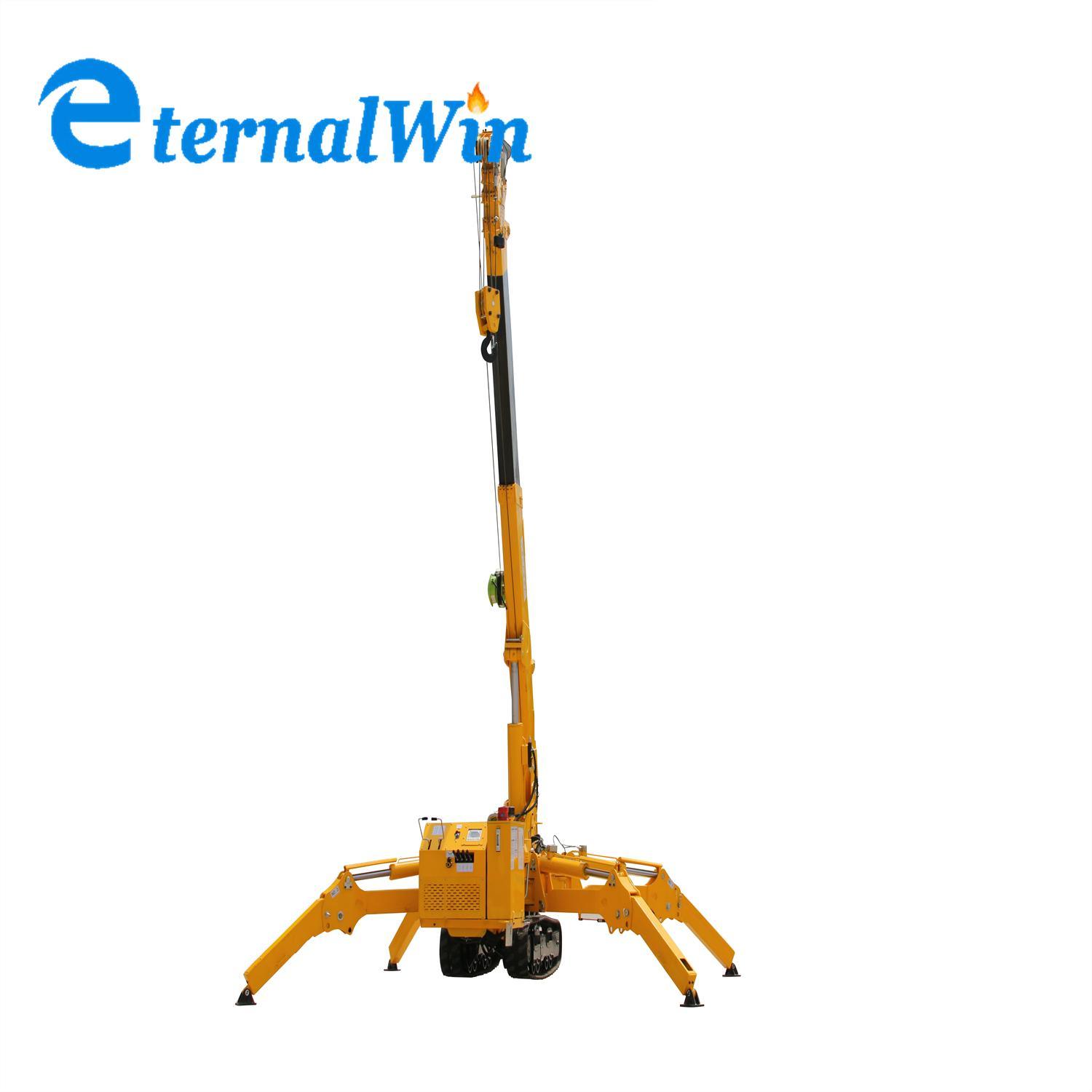 Hot Sale Spider Crane Small Volume Movable Crawler Type 3ton Spider Crane for Narrow Working Space with CE