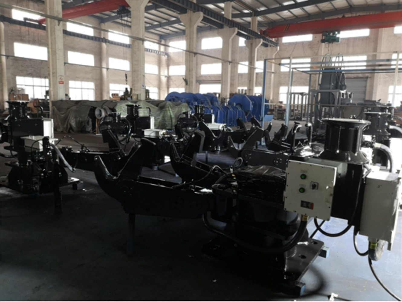 Hydraulic 100t Quick Release Mooring Hook Double Hook Marine Triple Quick Release Hook Mooring