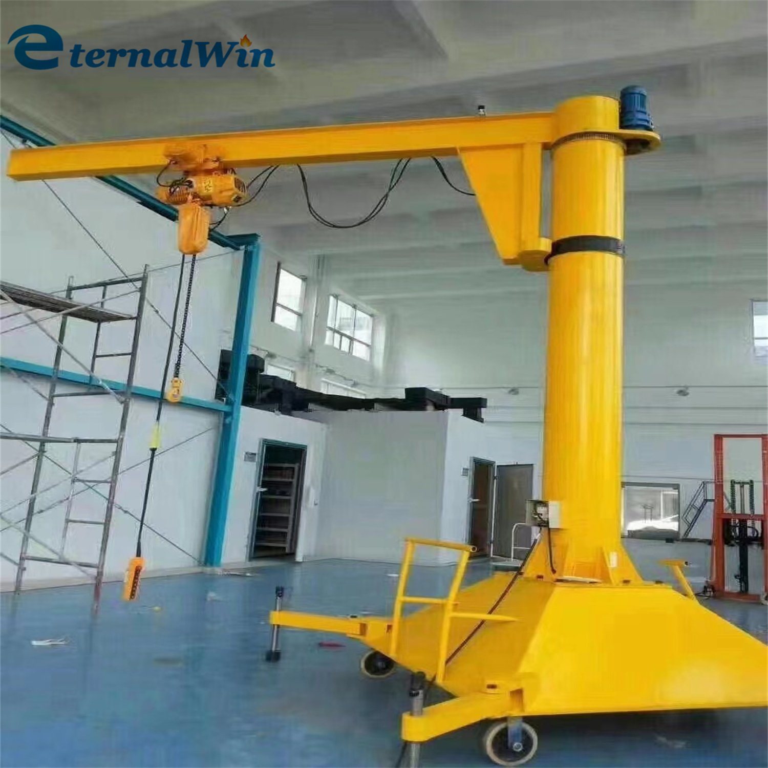 China 
                Hydraulic Mobile Floor Jib Crane 3 Ton for Sale
             supplier