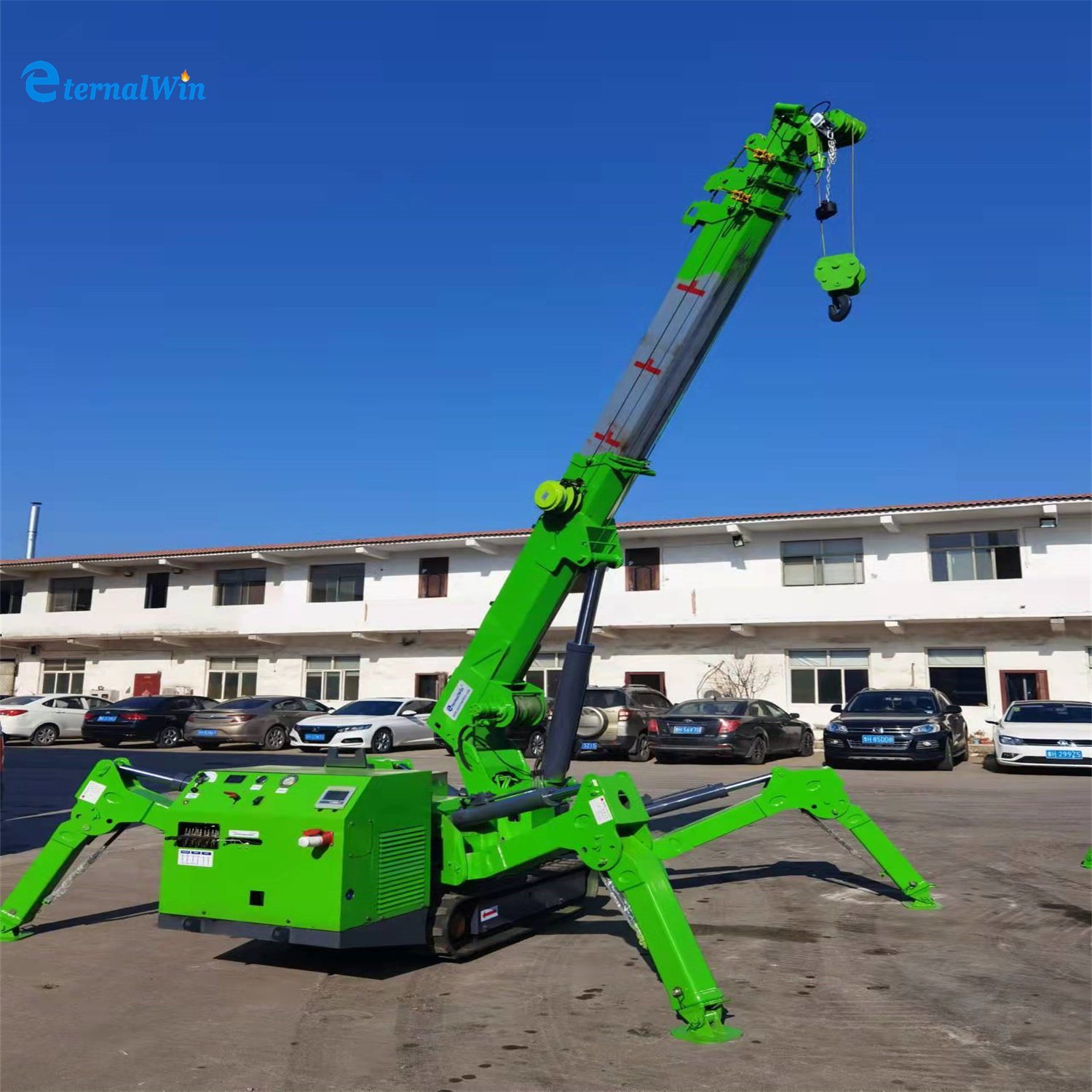 
                India Construction Company gebruikte Rough Terrain Walking 3t 5t 8t Spider Crawer Graafmachine te koop
            