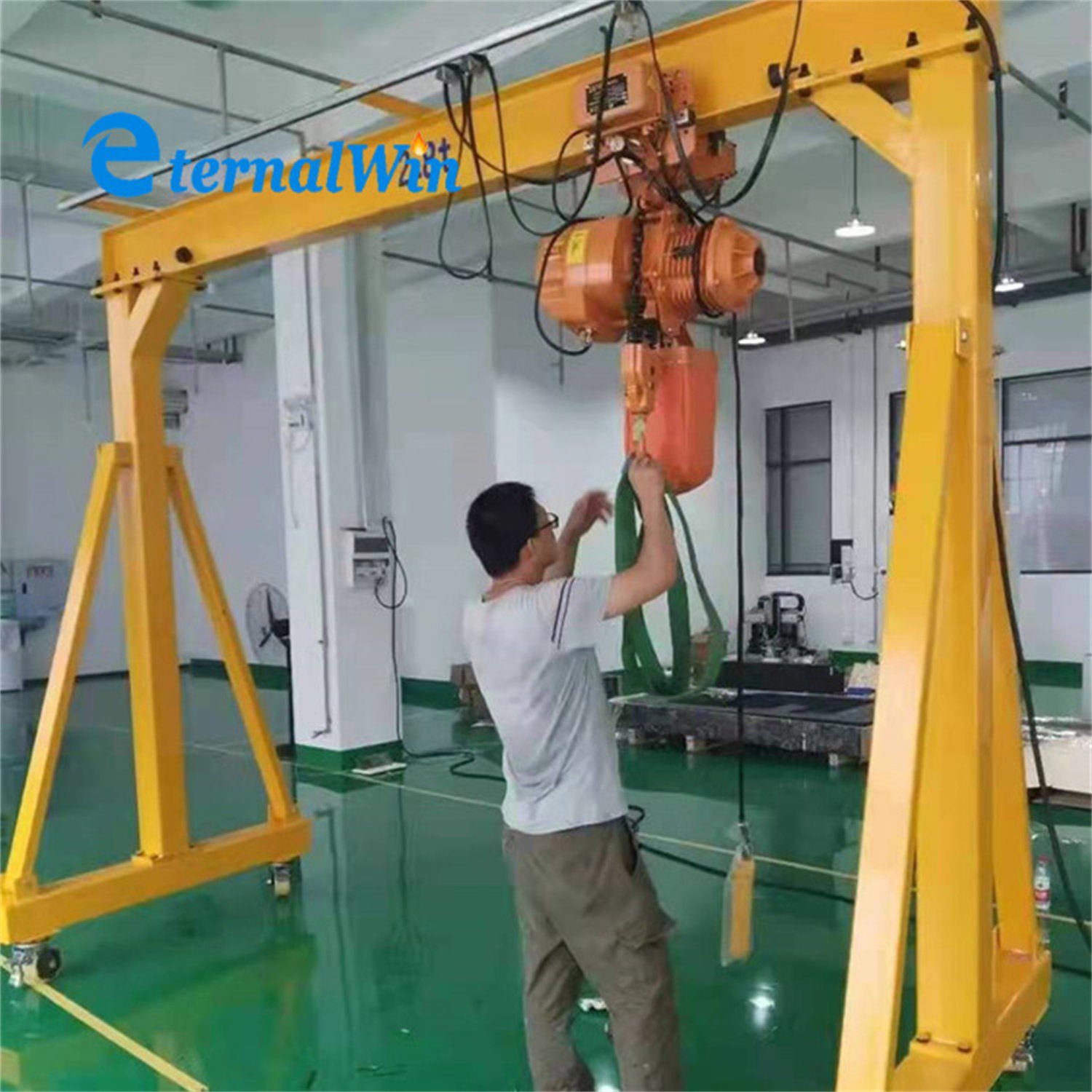 Indoor Single Girder Crane 1ton 2ton 3ton 5ton Portable Gantry Lifting Crane Gantry Cranes for Sale