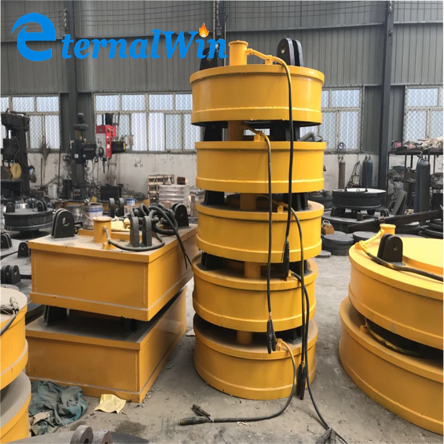 Industrial Lifting Electromagnet Strong Magnetic Lifter 1 Ton Electromagnetic Chucks for Excavator and Crane