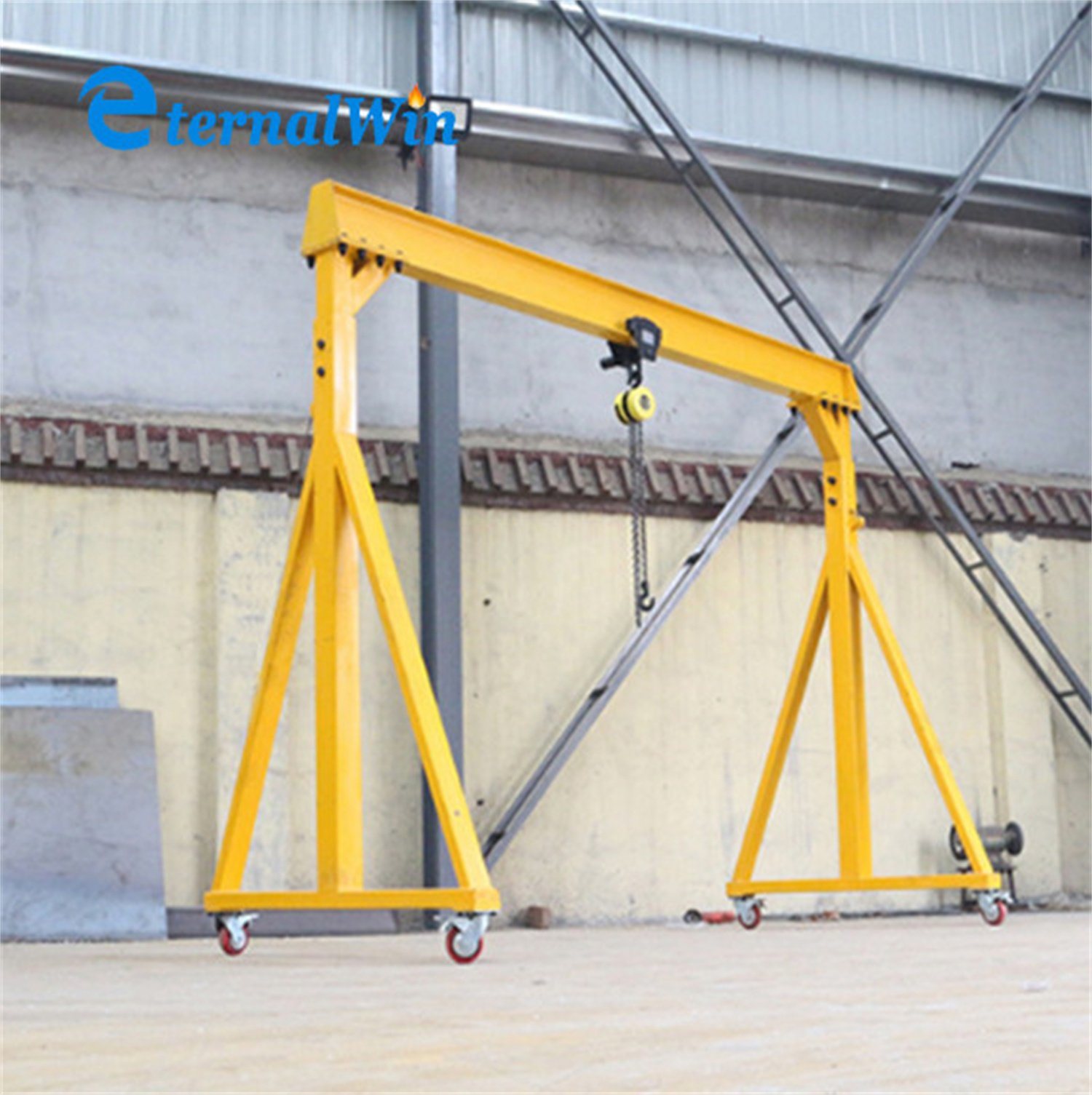 
                Industriële gantry Crane 3 ton 5 ton zonder spoor Elektrisch frame van portaal
            