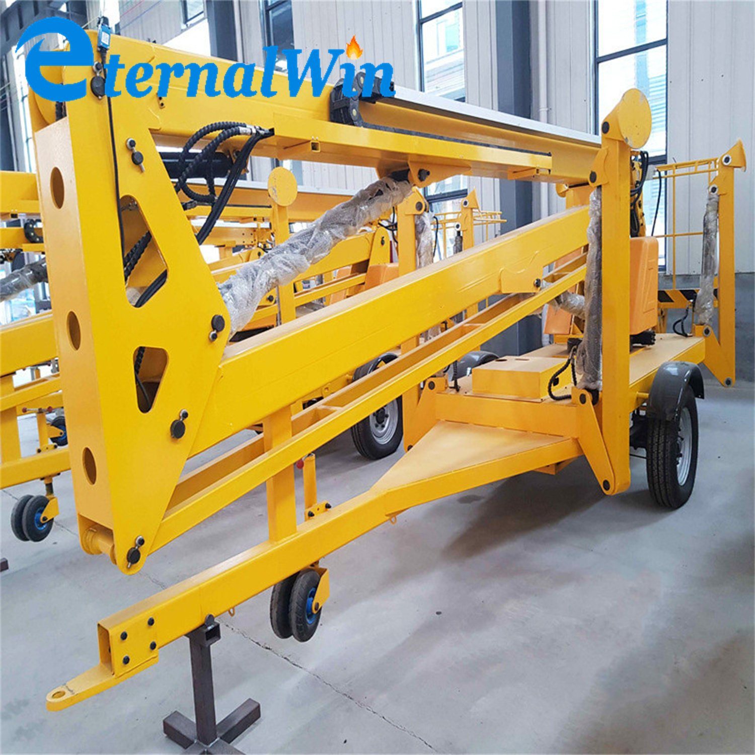 
                Lift Gelenktriebwagen Mobile Hydraulische Lifter Anhänger Montiert Boom Lifter
            