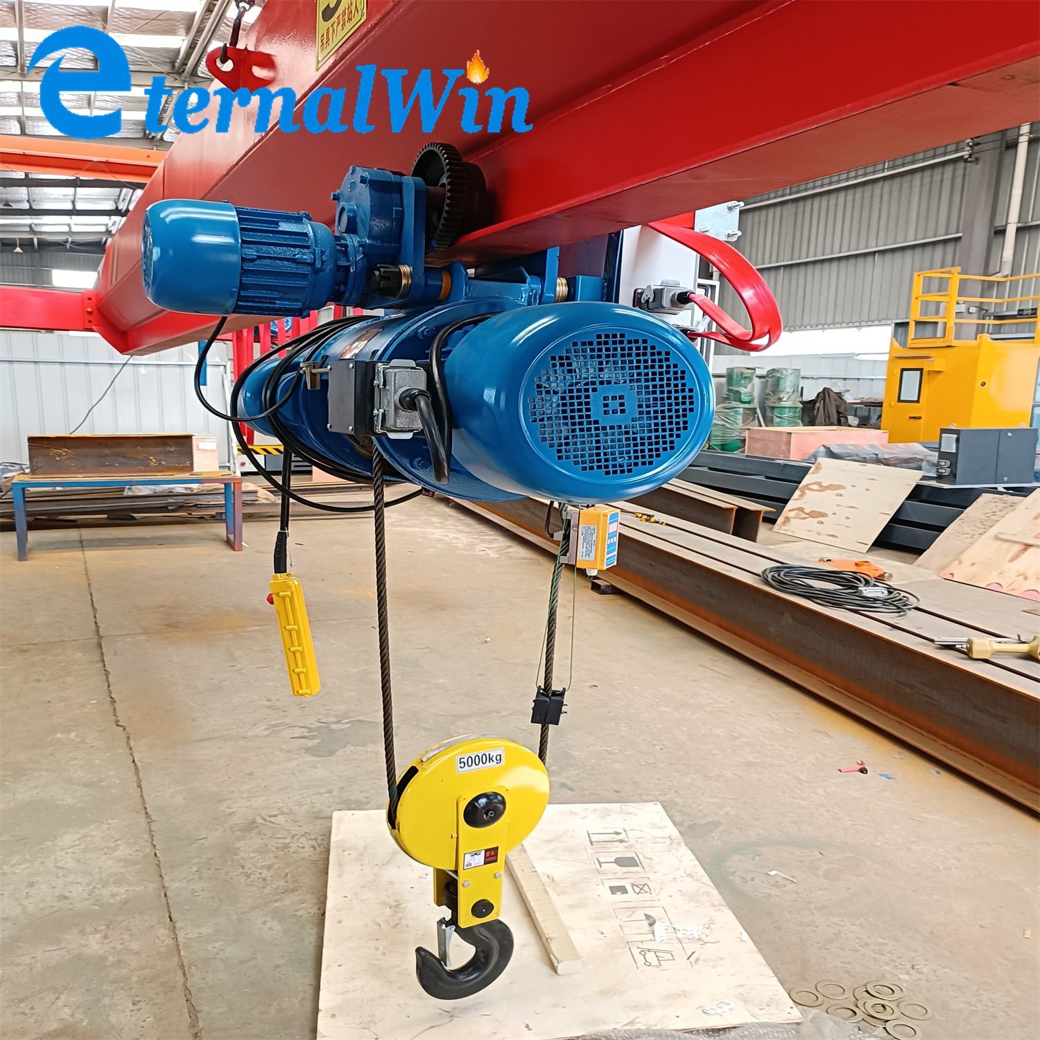 Lifting Equipment Crane 2 3 5 10 20 30 50 Ton CD MD Type 380V 3 Phase Electric Wire Rope Hoist