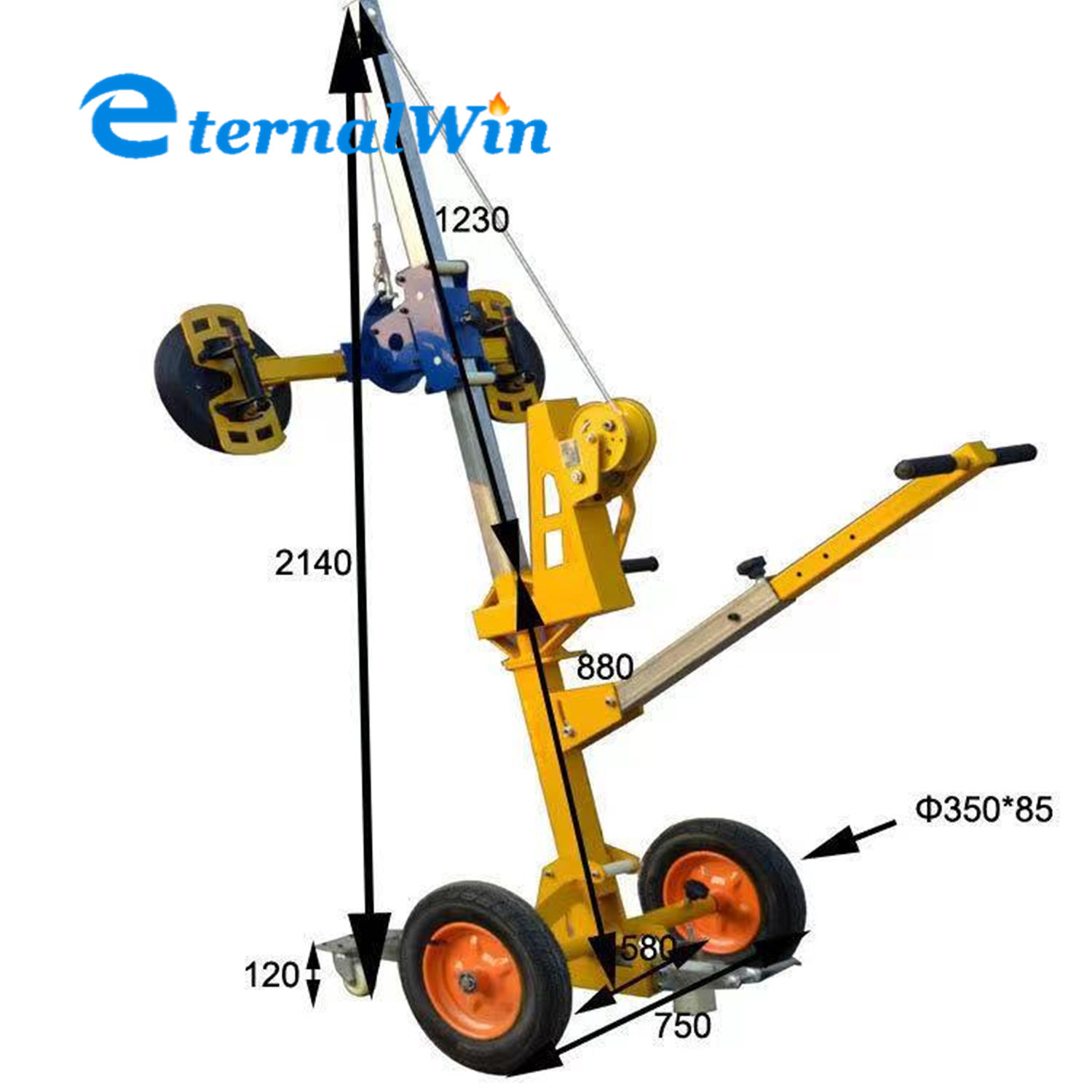 Manual & Electric Glass Lifter Trolley Designed for Workers