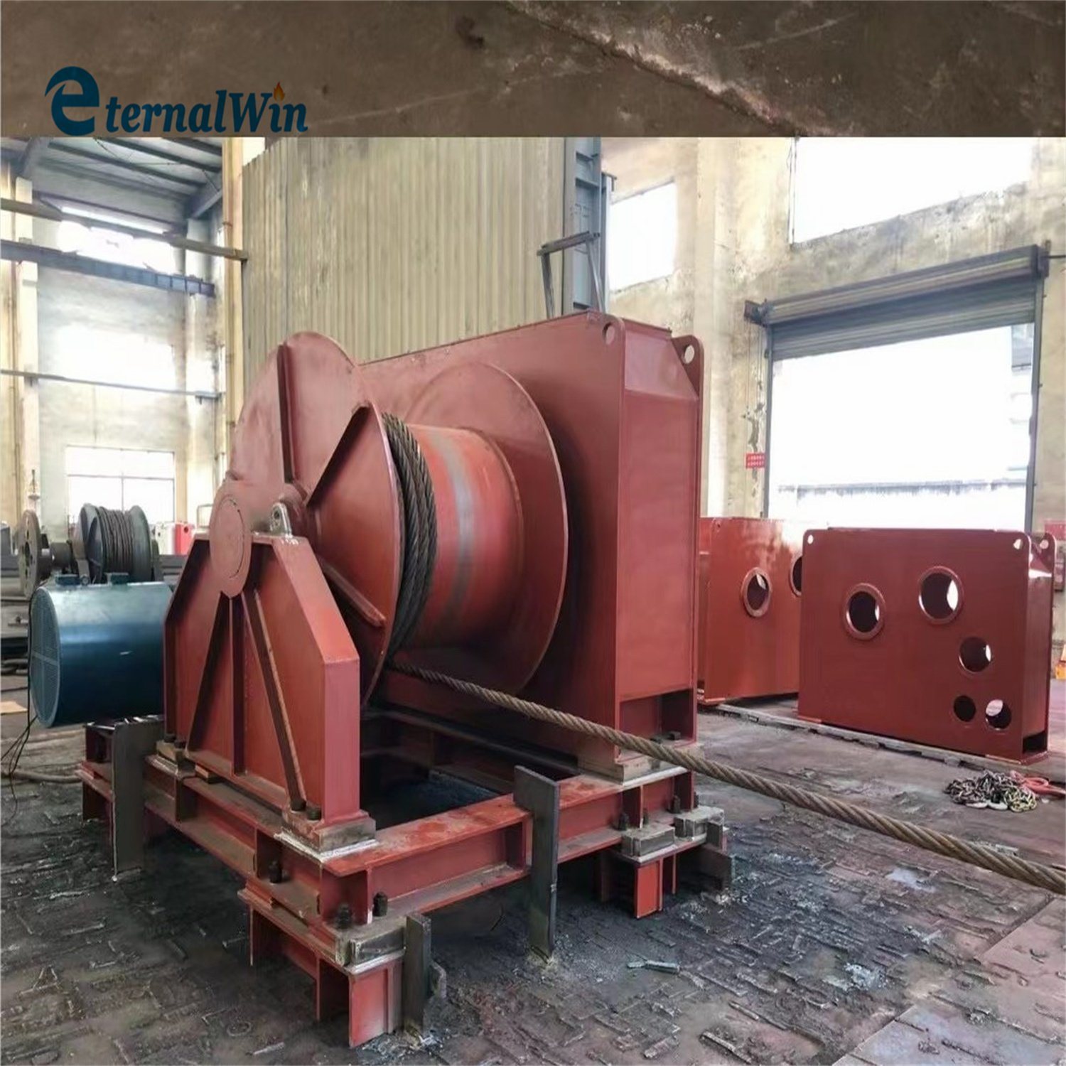 China 
                Marine Hydraulic Double Drum Trawl Boat Winch met Power Pack
             leverancier