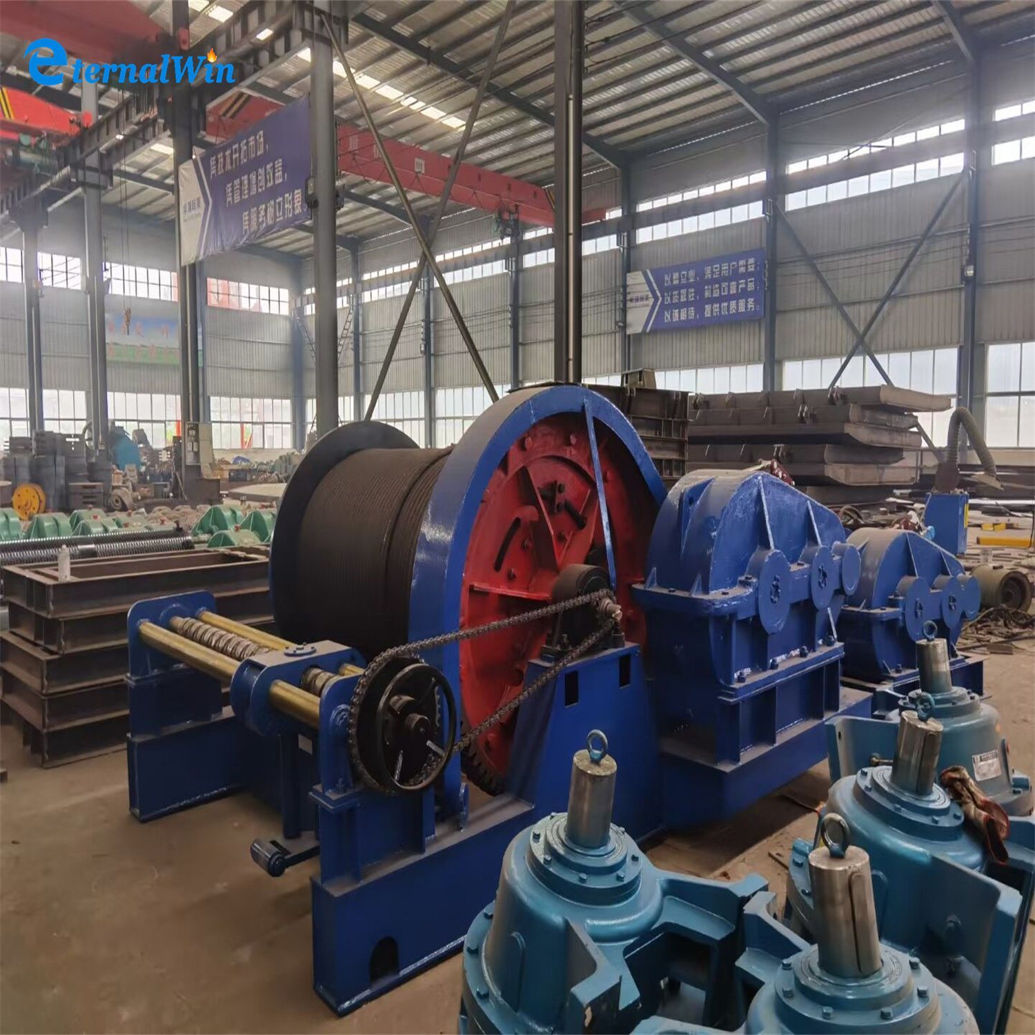 China 
                Marine Winch Electric Hydraulic Towing Drum Winch
             supplier